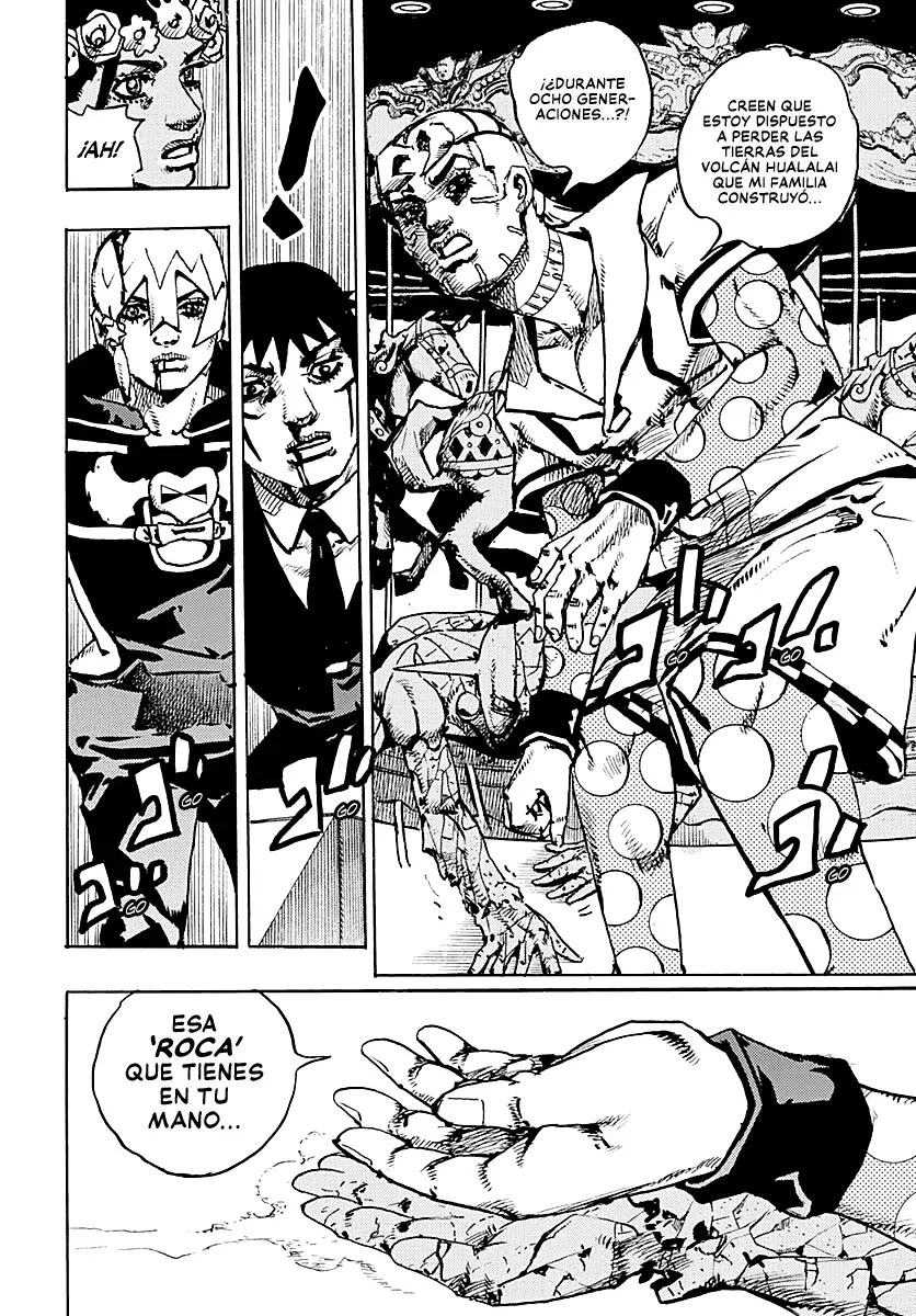 JoJo's Bizarre Adventure Parte 9: The JoJoLands Capitulo 32: Howler Hundiéndose página 4