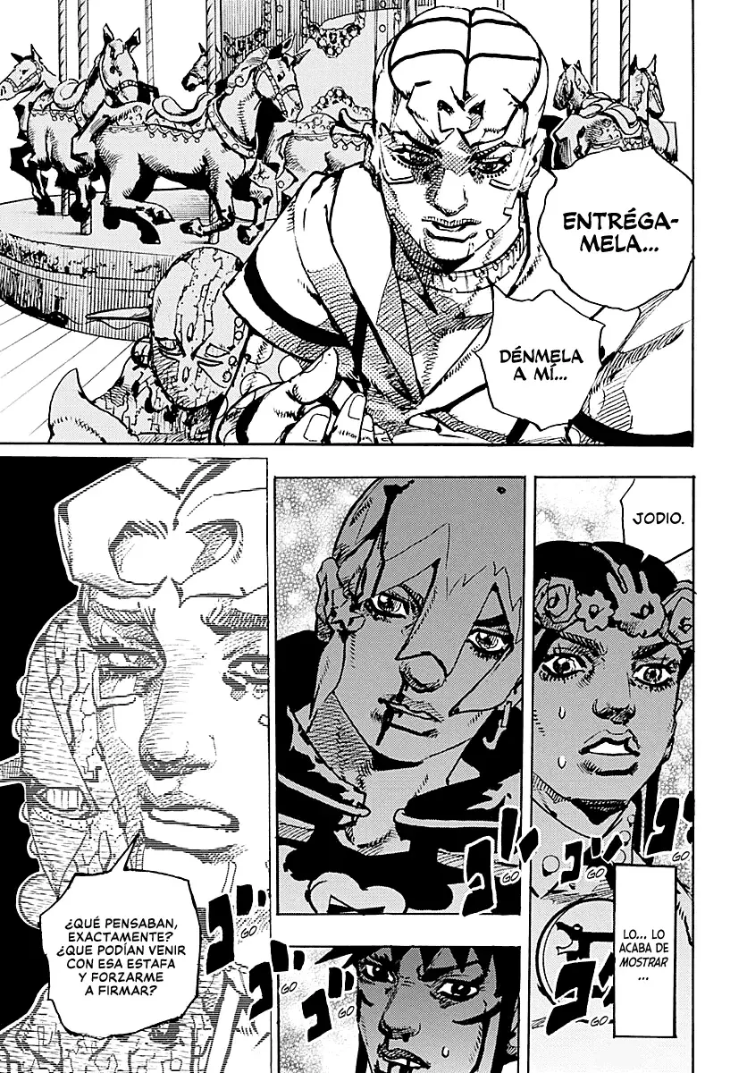 JoJo's Bizarre Adventure Parte 9: The JoJoLands Capitulo 32: Howler Hundiéndose página 5