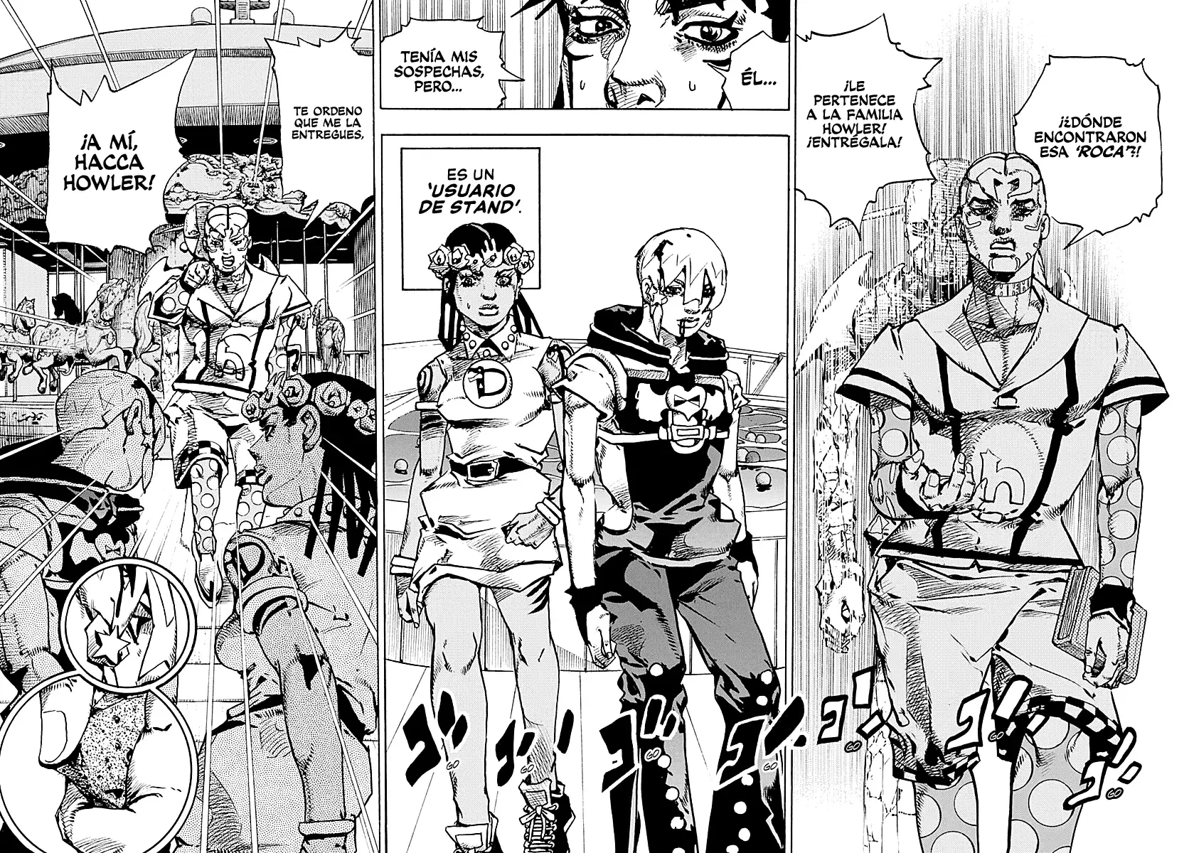 JoJo's Bizarre Adventure Parte 9: The JoJoLands Capitulo 32: Howler Hundiéndose página 6
