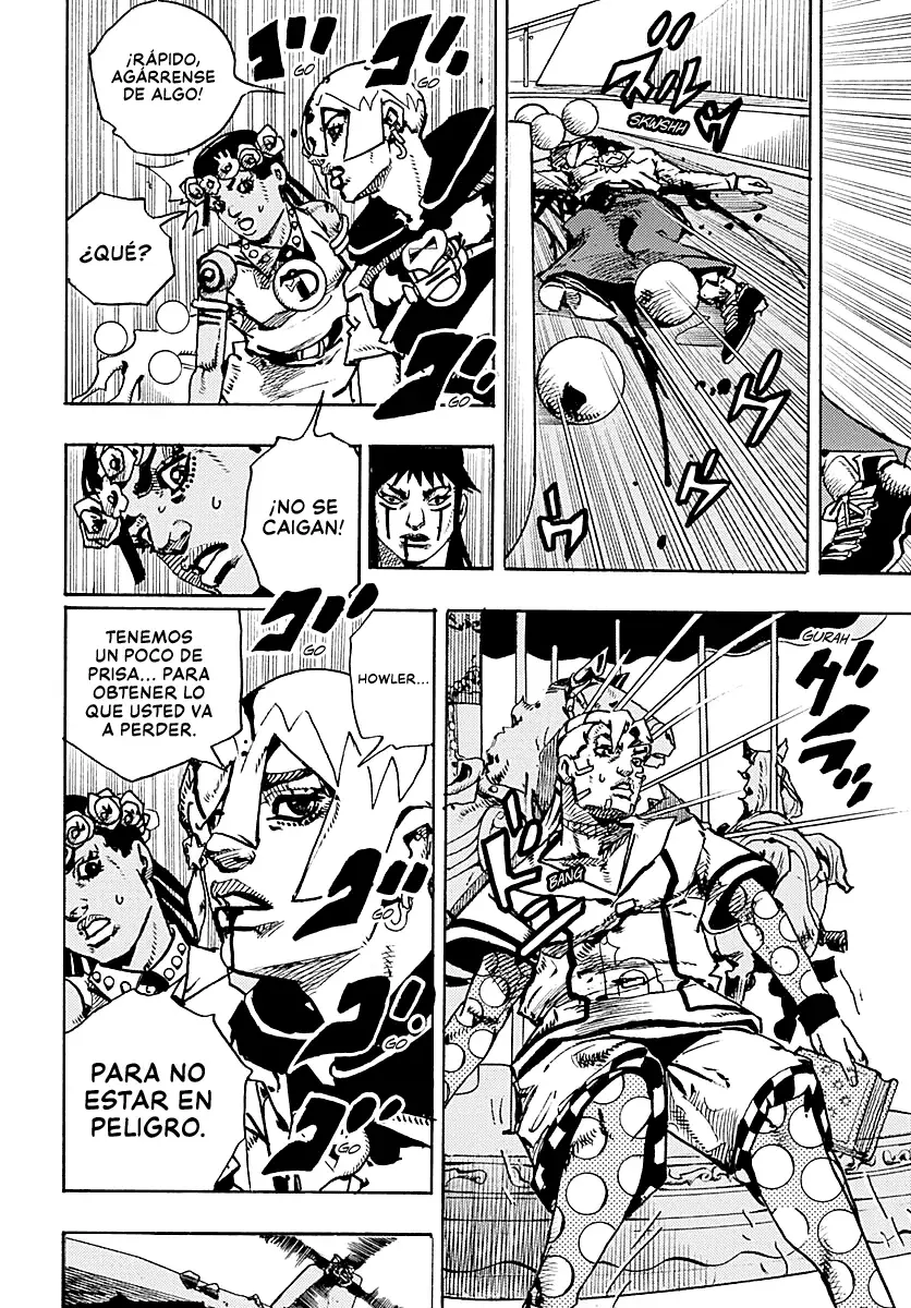 JoJo's Bizarre Adventure Parte 9: The JoJoLands Capitulo 32: Howler Hundiéndose página 9
