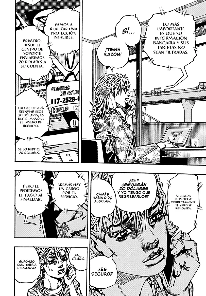 JoJo's Bizarre Adventure Parte 9: The JoJoLands Capitulo 33: Usagi, Sospechas y Estafas, Parte 1 página 14