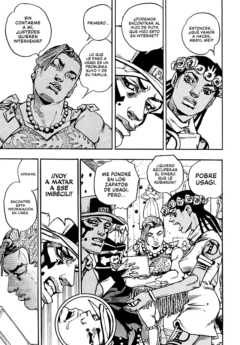 JoJo's Bizarre Adventure Parte 9: The JoJoLands Capitulo 33: Usagi, Sospechas y Estafas, Parte 1 página 30
