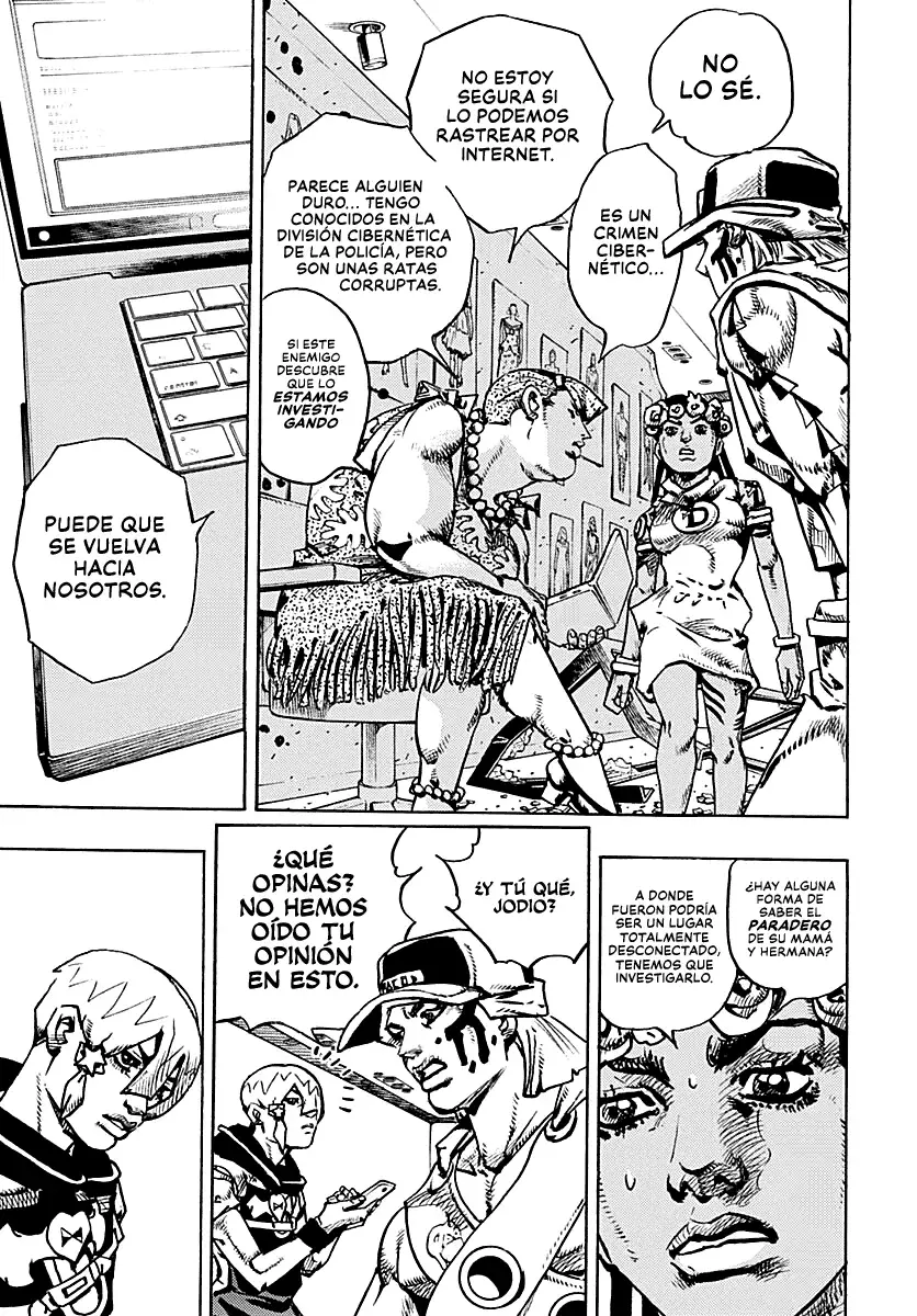 JoJo's Bizarre Adventure Parte 9: The JoJoLands Capitulo 33: Usagi, Sospechas y Estafas, Parte 1 página 34