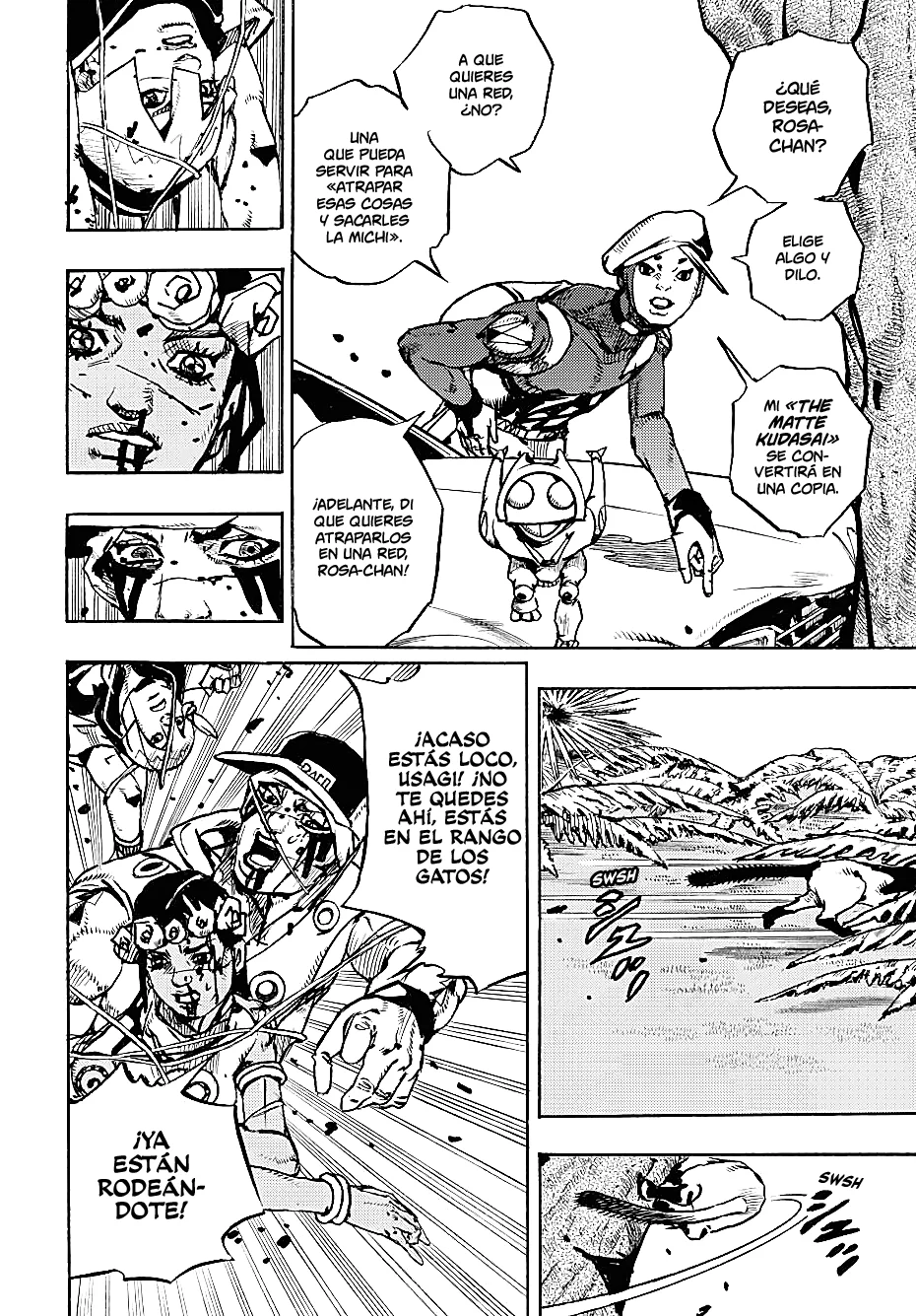 JoJo's Bizarre Adventure Parte 9: The JoJoLands Capitulo 7: Monte Hualalai - Cat Size, Parte 2 página 28