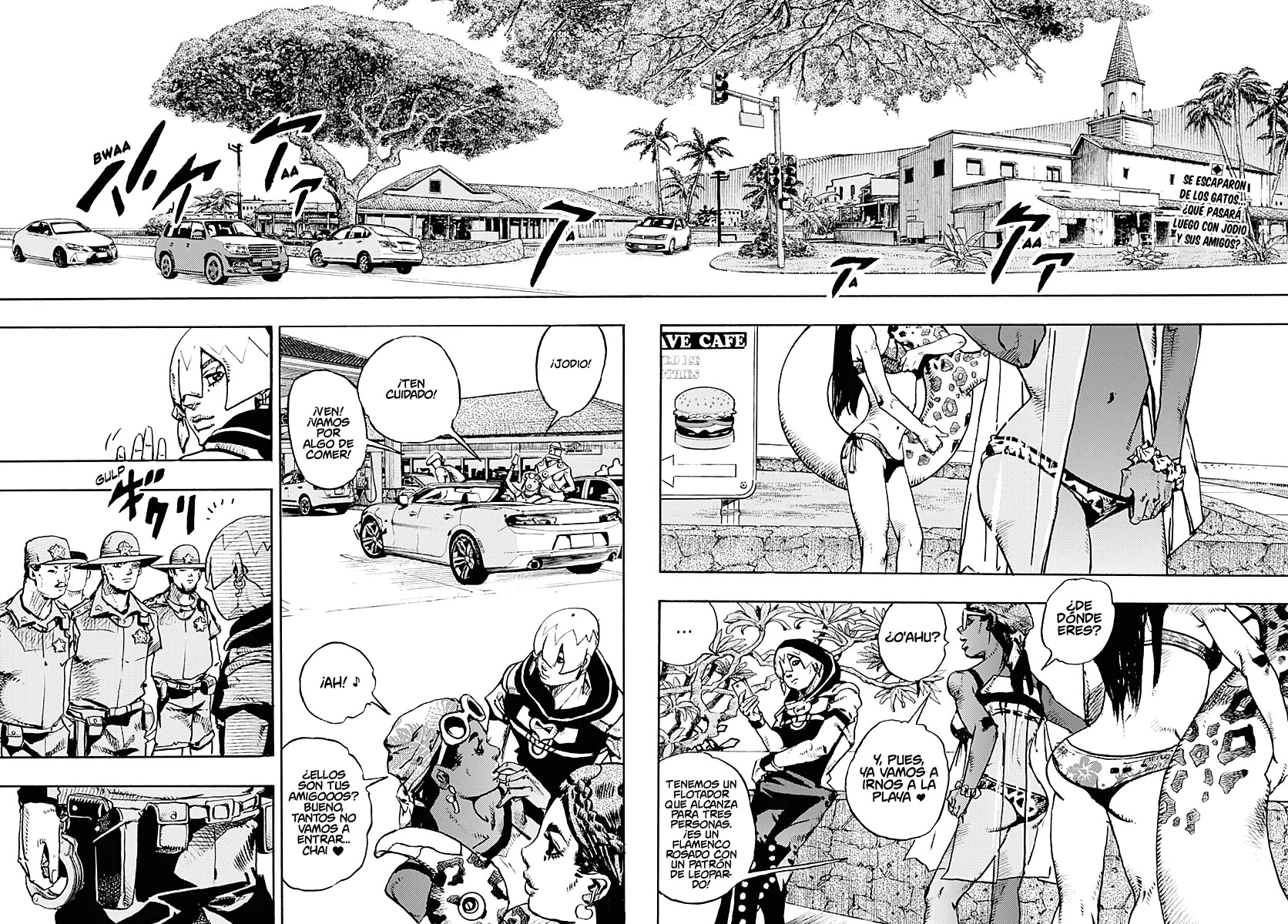 JoJo's Bizarre Adventure Parte 9: The JoJoLands Capitulo 8: Monte Hualalai - Cat Size, Parte 3 página 3