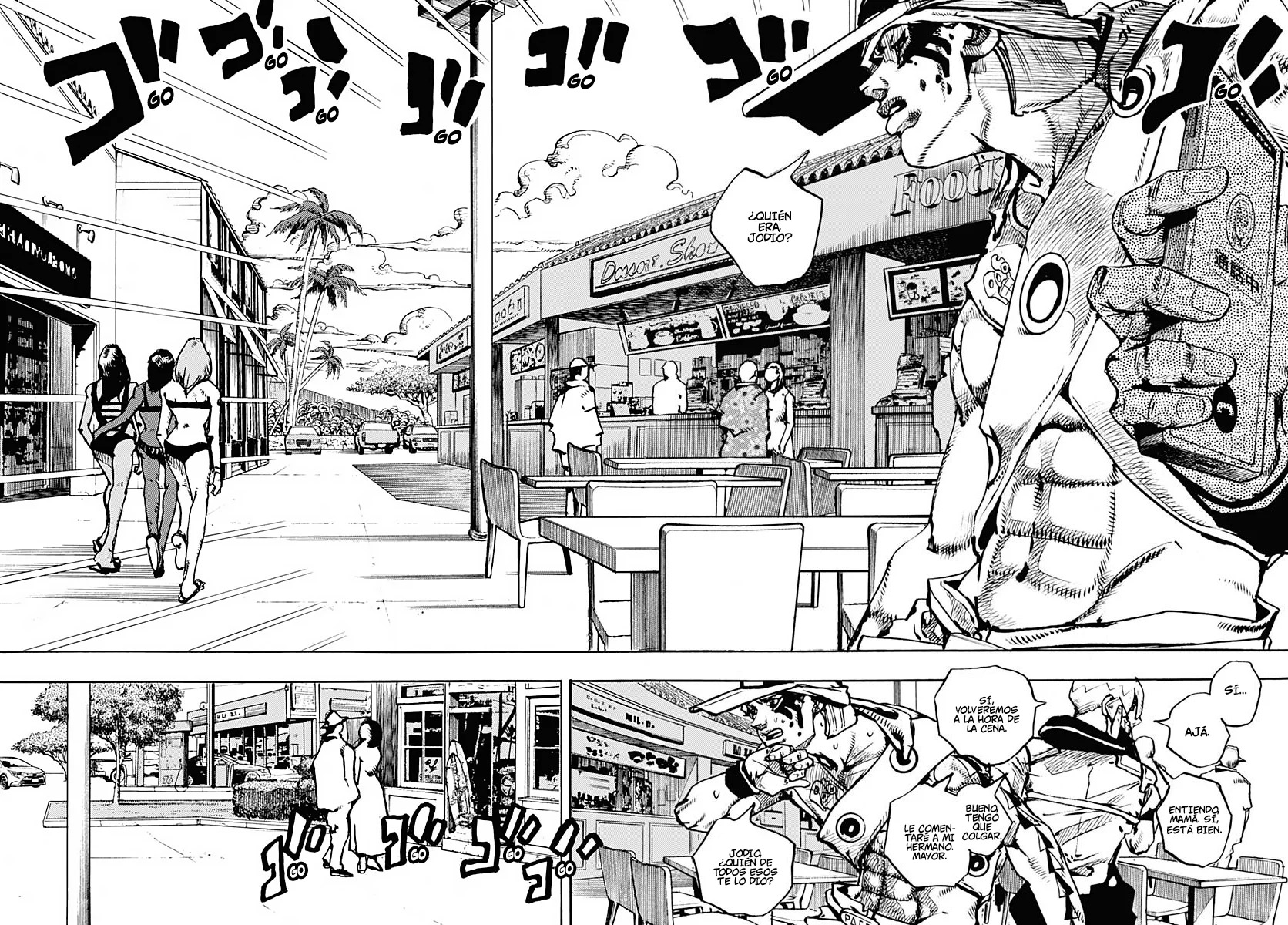 JoJo's Bizarre Adventure Parte 9: The JoJoLands Capitulo 9: Kailua Kona - Esperando la hora del vuelo, Parte 1 página 5