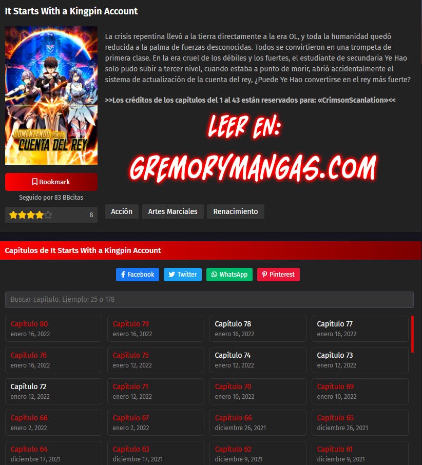 Comenzando con la Cuenta del Rey Capitulo 54 página 42