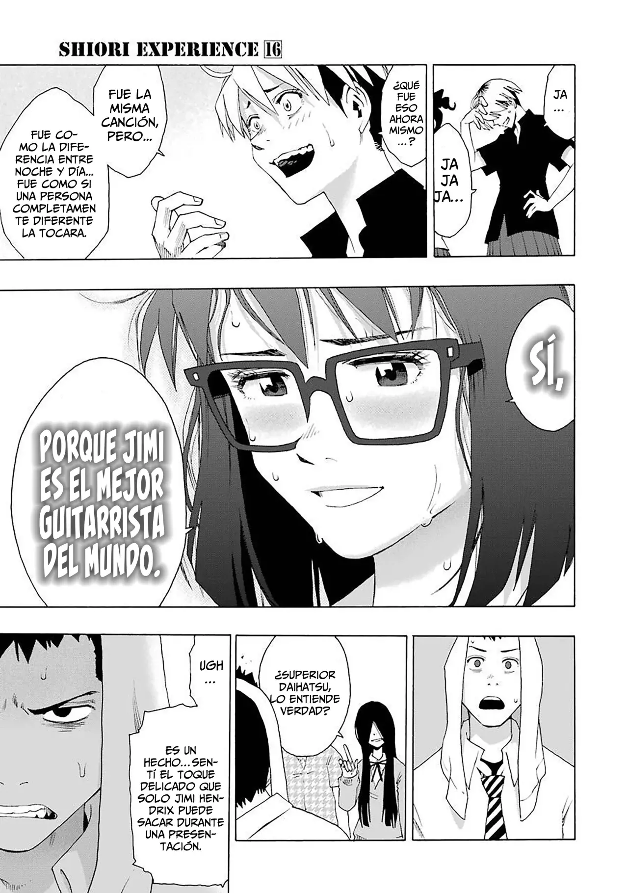 Shiori Experience: Jimi na Watashi to Hen na Oji-san Capitulo 73: Jimi Hendrix. página 28