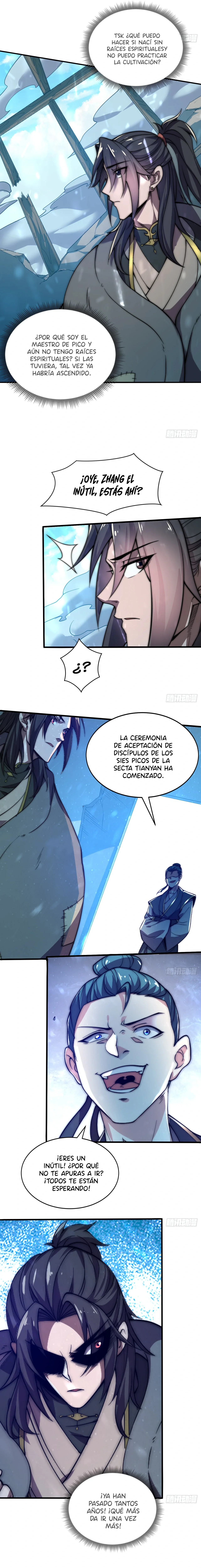 Me Vuelvo más Fuerte con solo Acostarme, Mientras mis Discípulas Cultivan Capitulo 1: La chica inútil llegó inmediatamente para convertirse en discípula página 4
