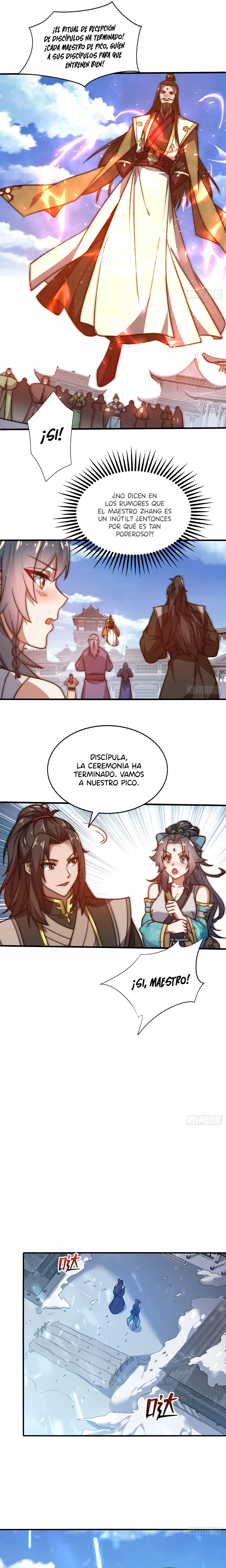 Me Vuelvo más Fuerte con solo Acostarme, Mientras mis Discípulas Cultivan Capitulo 2: ¡¿Usar una Técnica Divina como Leña?! página 6