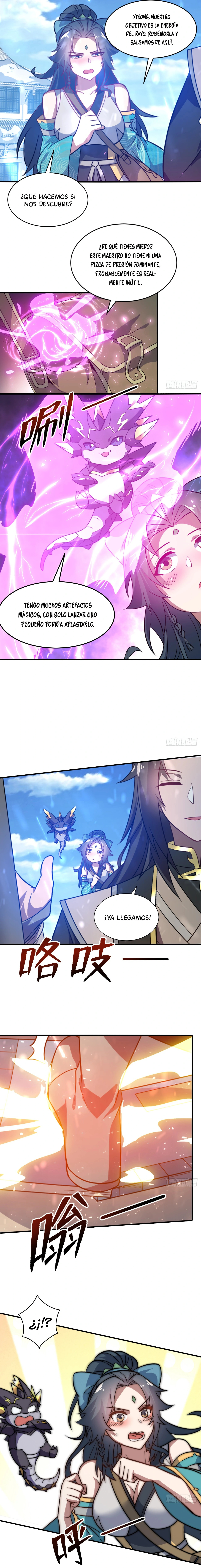 Me Vuelvo más Fuerte con solo Acostarme, Mientras mis Discípulas Cultivan Capitulo 2: ¡¿Usar una Técnica Divina como Leña?! página 7
