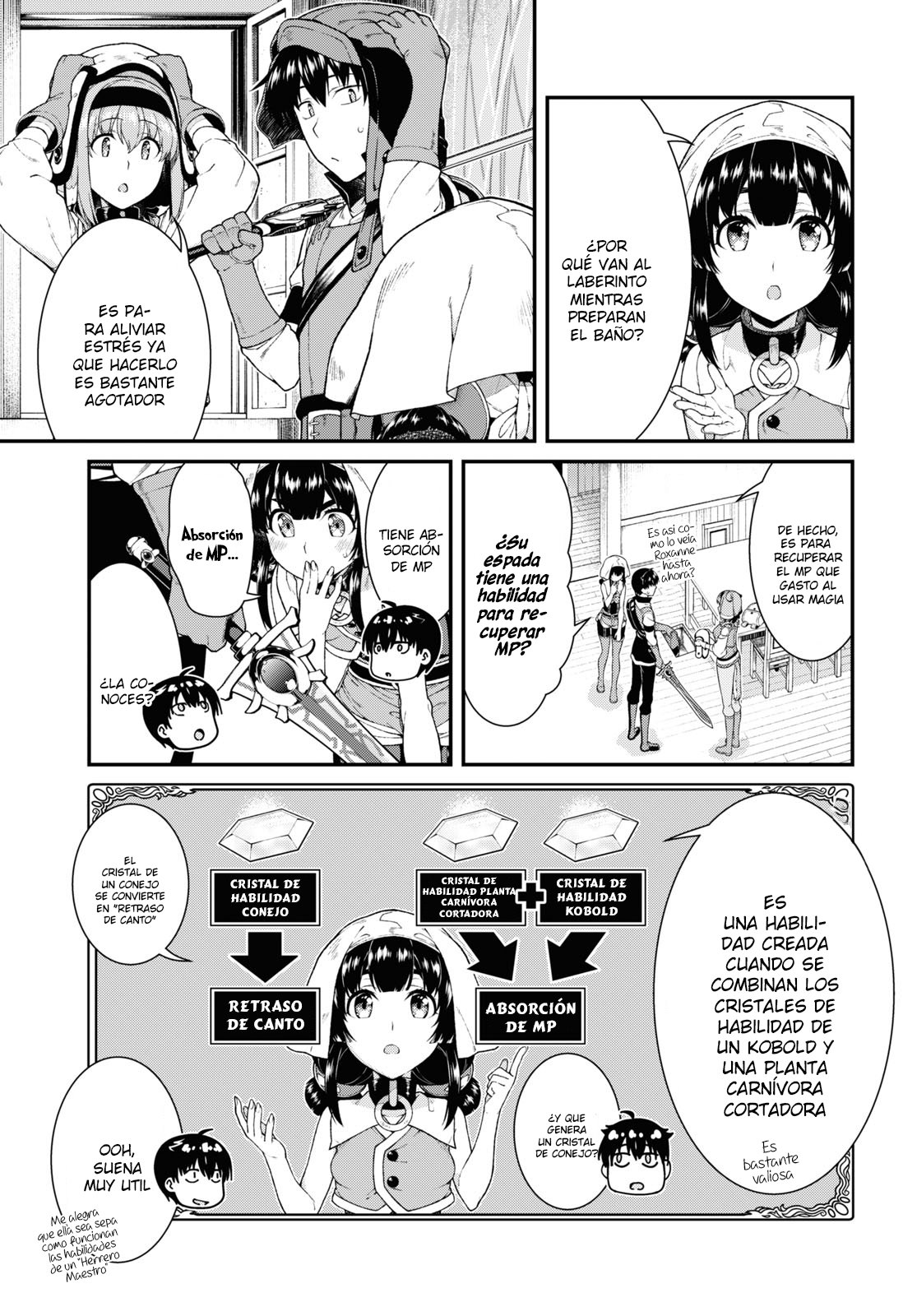 Isekai Meikyuu de Dorei Harem wo Capitulo 17.2 página 8