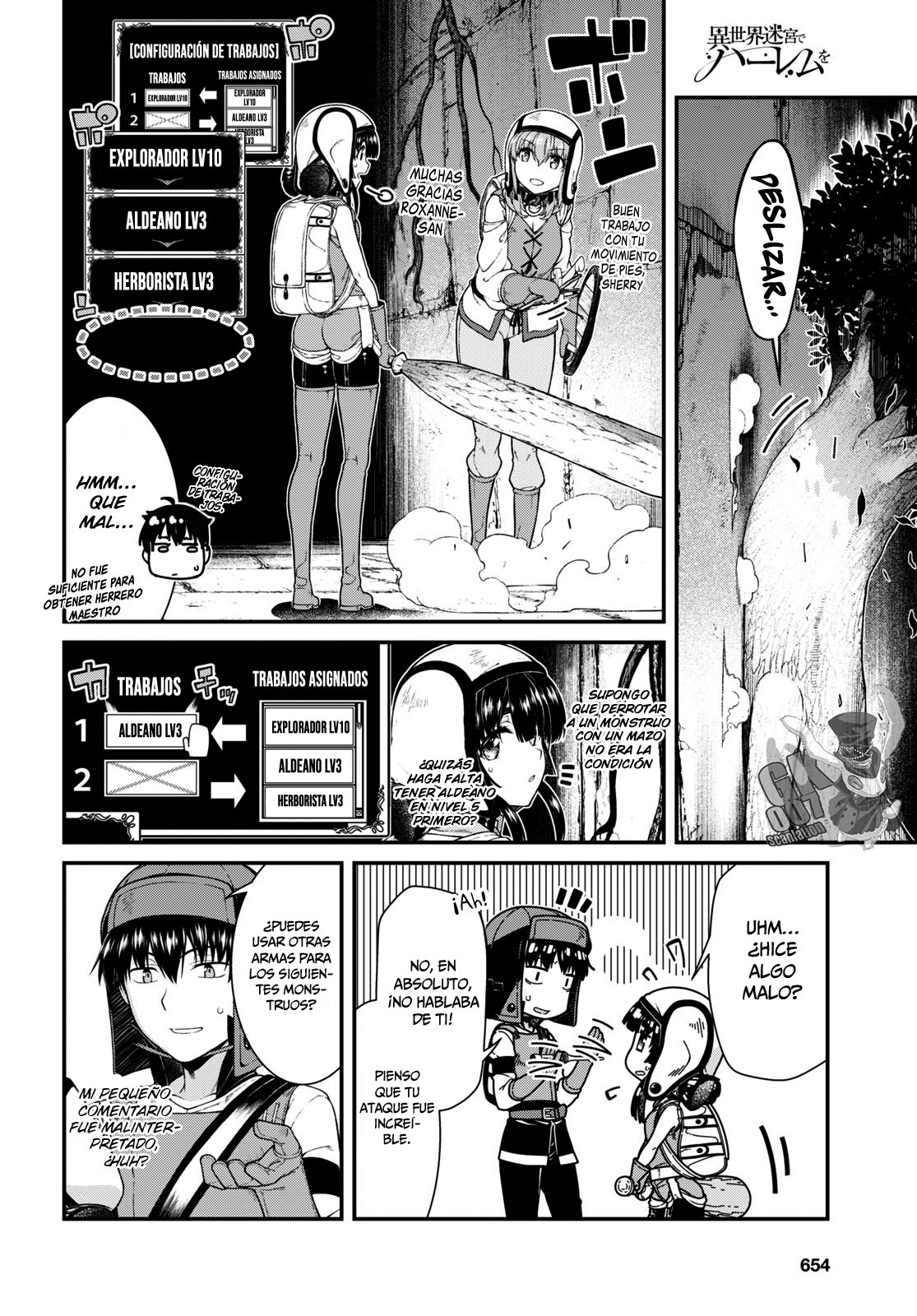 Isekai Meikyuu de Dorei Harem wo Capitulo 19.2 página 4
