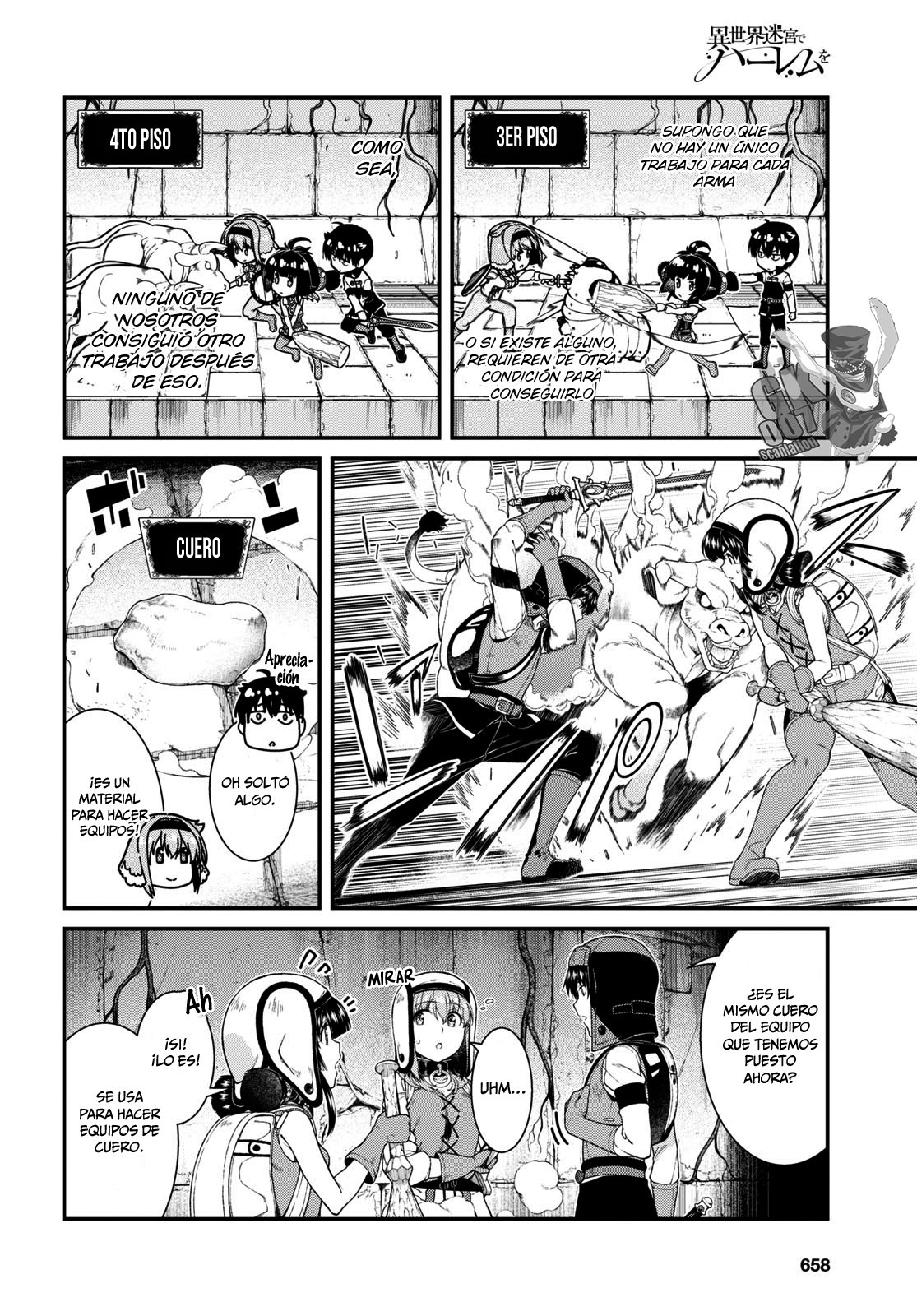 Isekai Meikyuu de Dorei Harem wo Capitulo 19.2 página 8