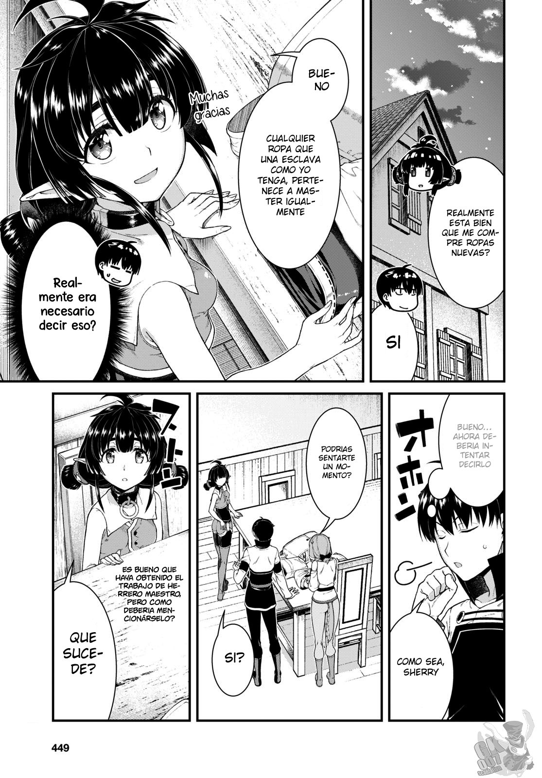 Isekai Meikyuu de Dorei Harem wo Capitulo 20.6 página 4