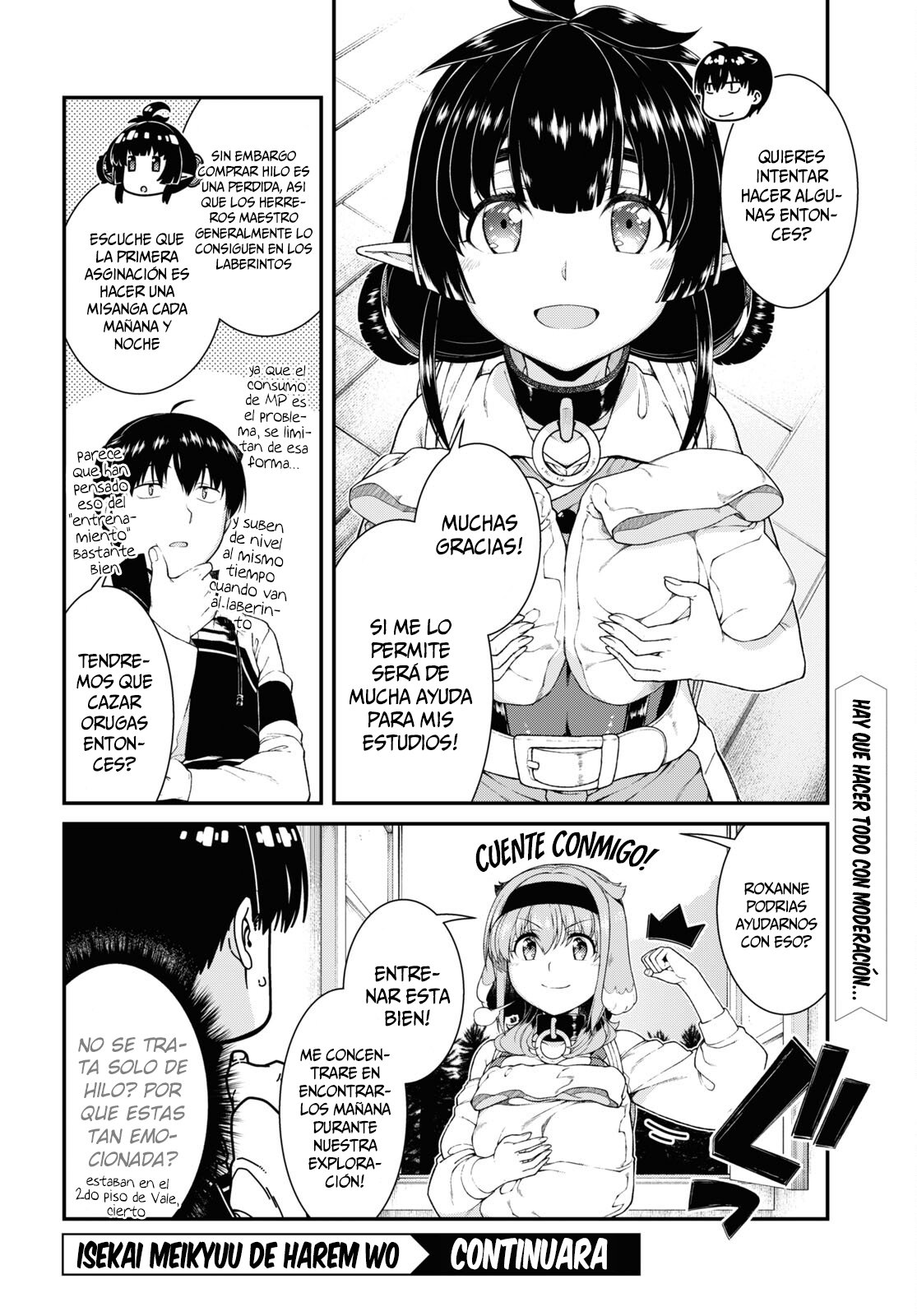 Isekai Meikyuu de Dorei Harem wo Capitulo 21.4 página 10