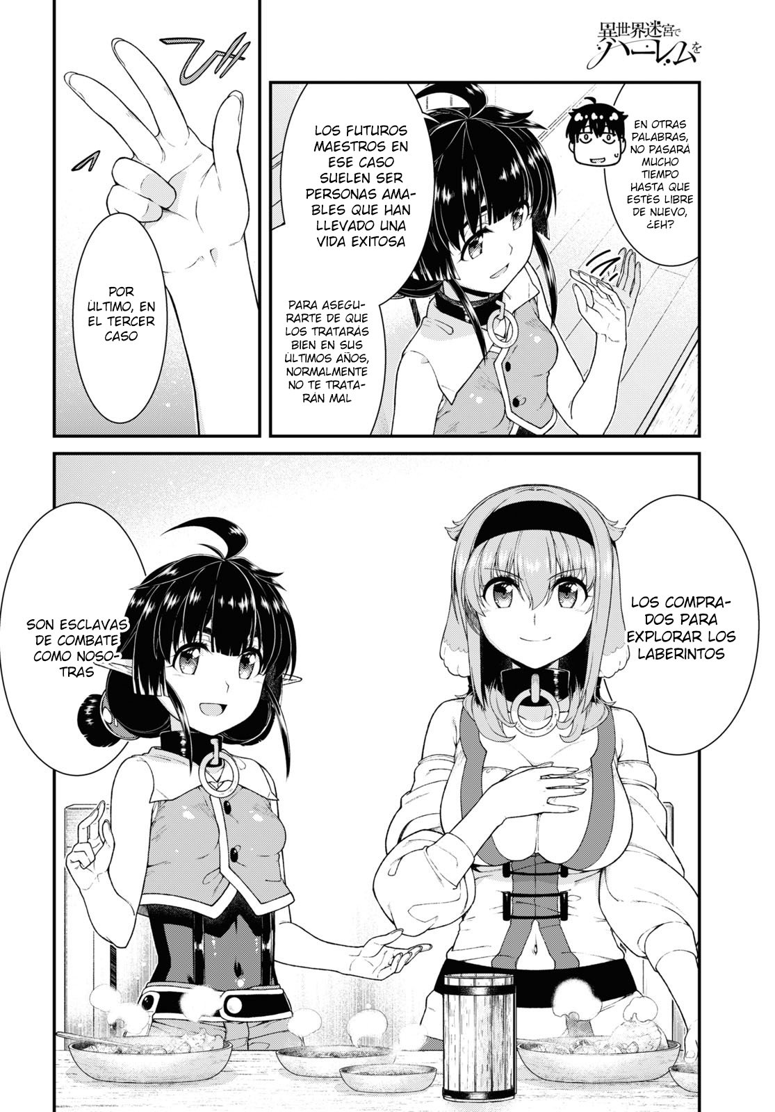 Isekai Meikyuu de Dorei Harem wo Capitulo 21.6 página 6