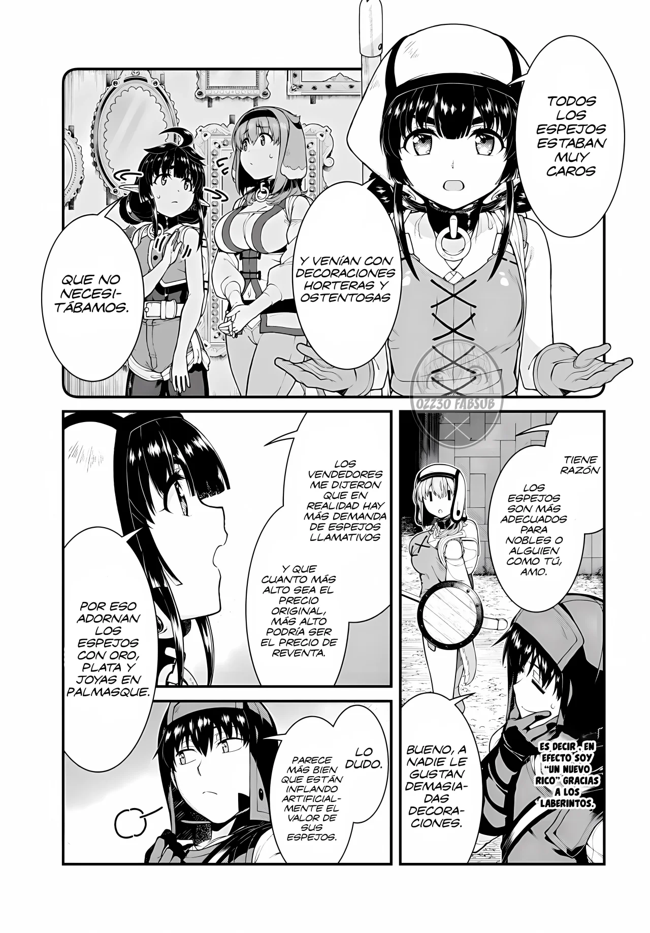 Isekai Meikyuu de Dorei Harem wo Capitulo 24.1 página 10