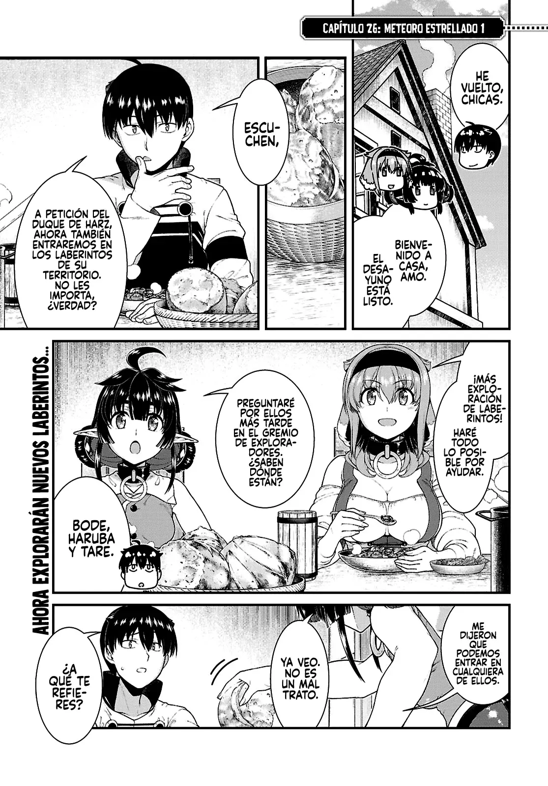 Isekai Meikyuu de Dorei Harem wo Capitulo 26.1 página 3