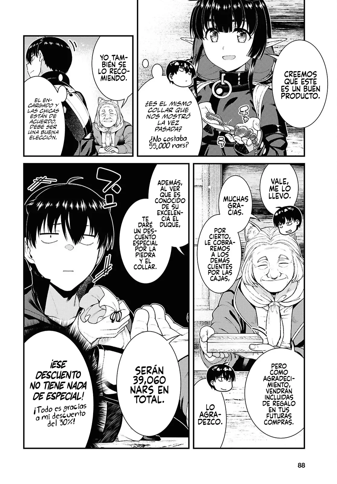 Isekai Meikyuu de Dorei Harem wo Capitulo 28.1 página 4