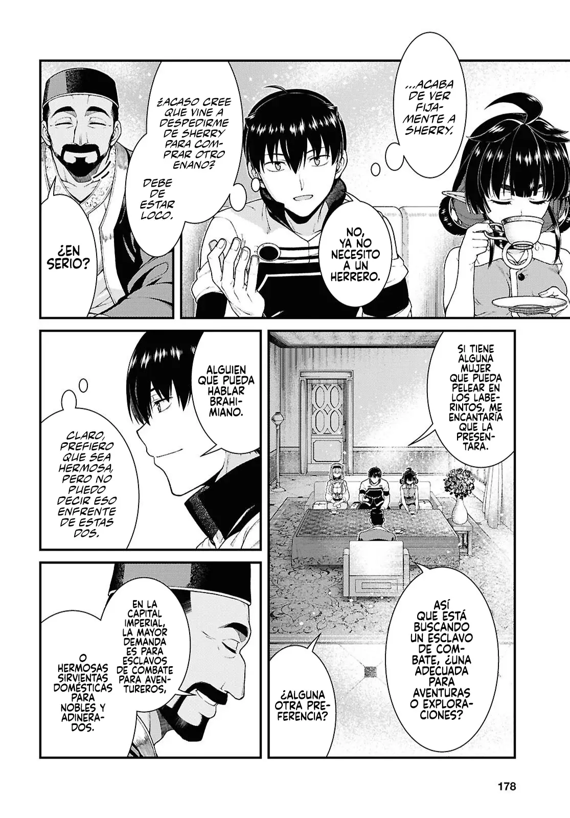 Isekai Meikyuu de Dorei Harem wo Capitulo 28.4 página 14