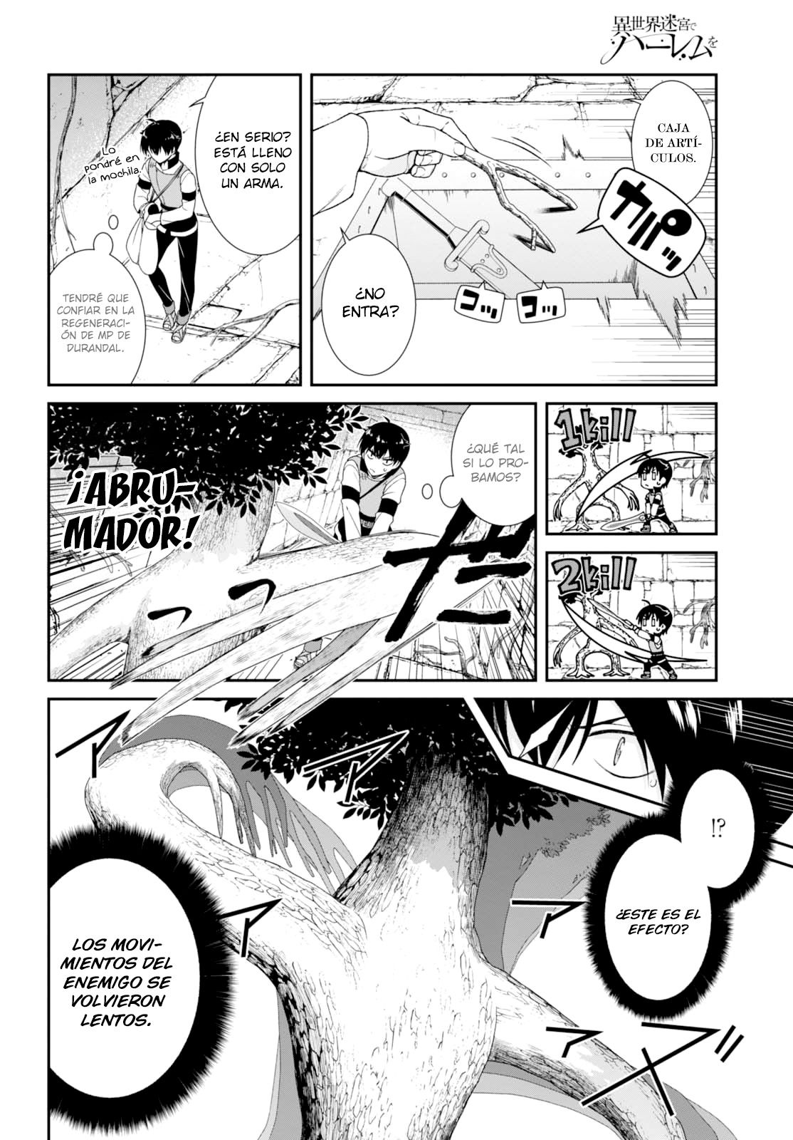 Isekai Meikyuu de Dorei Harem wo Capitulo 4 página 11