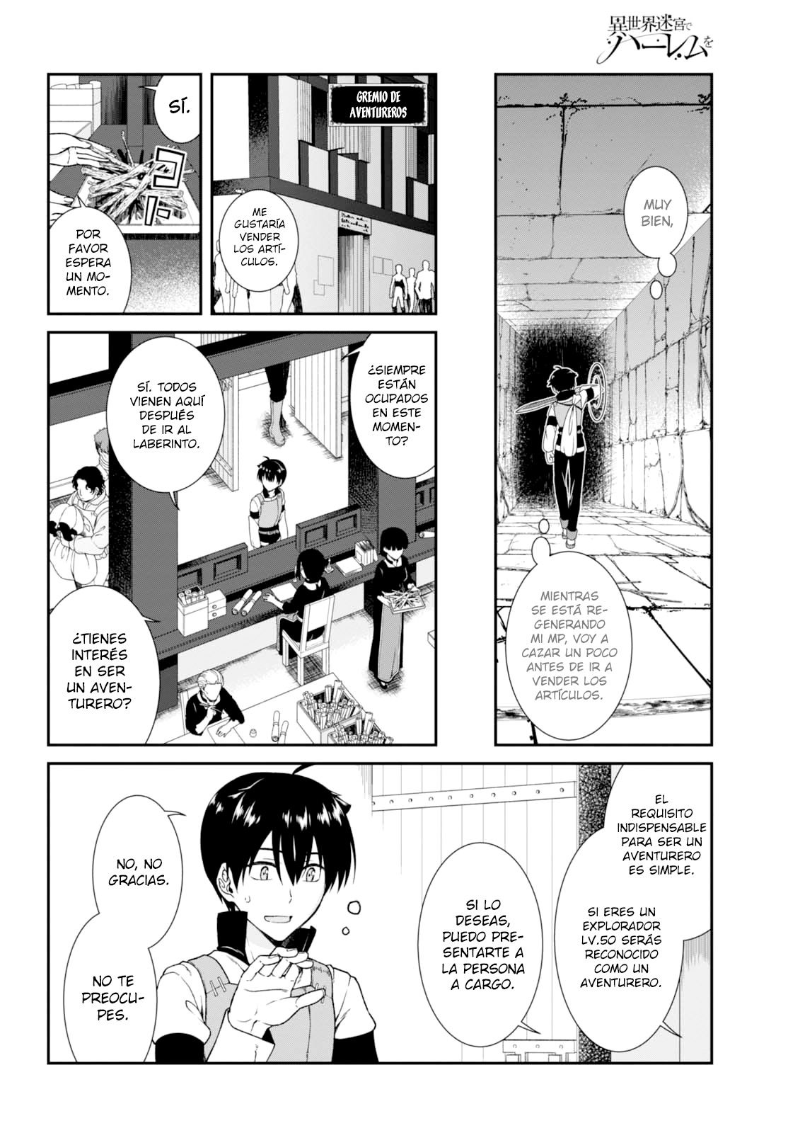 Isekai Meikyuu de Dorei Harem wo Capitulo 4 página 15