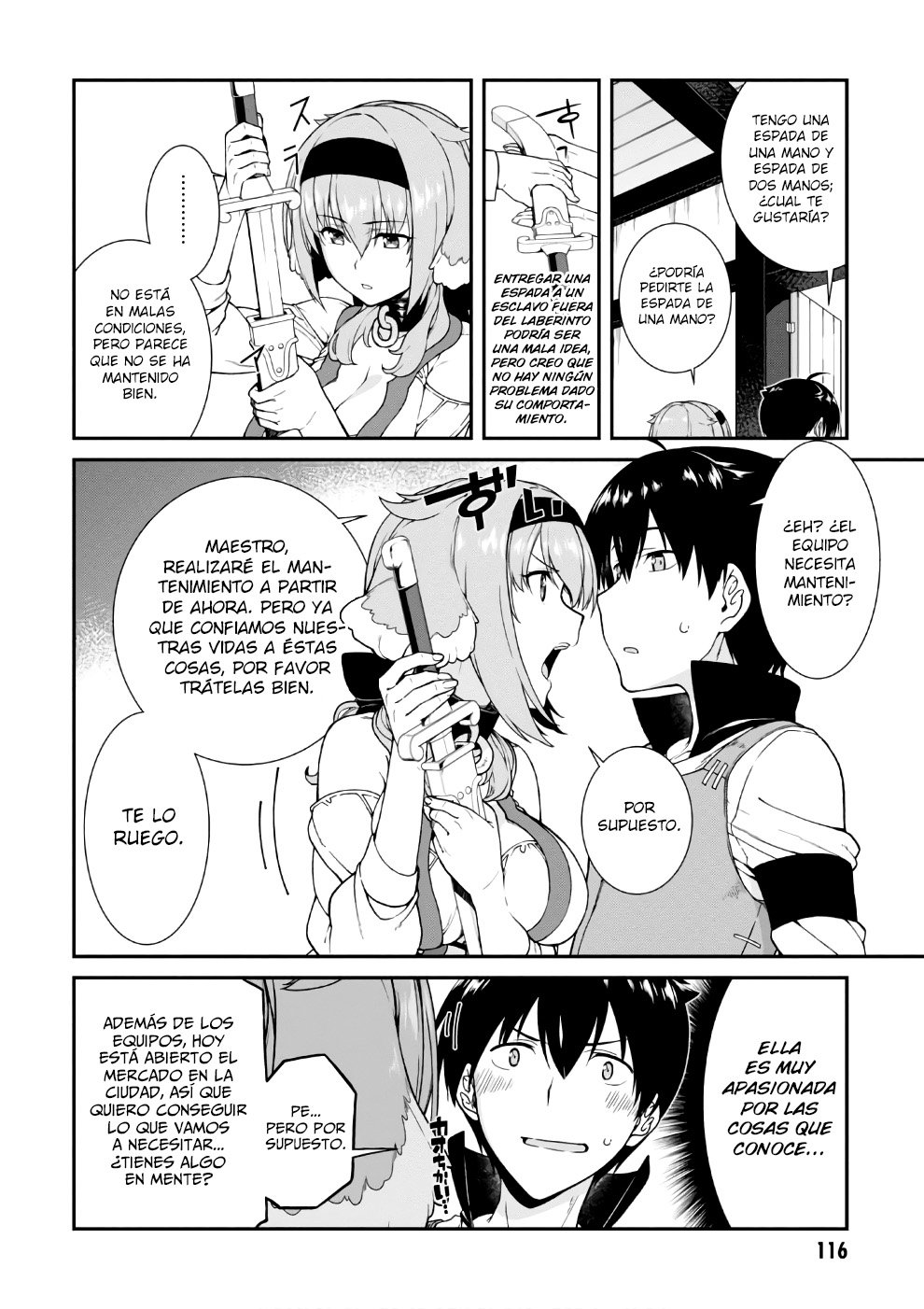 Isekai Meikyuu de Dorei Harem wo Capitulo 6 página 13