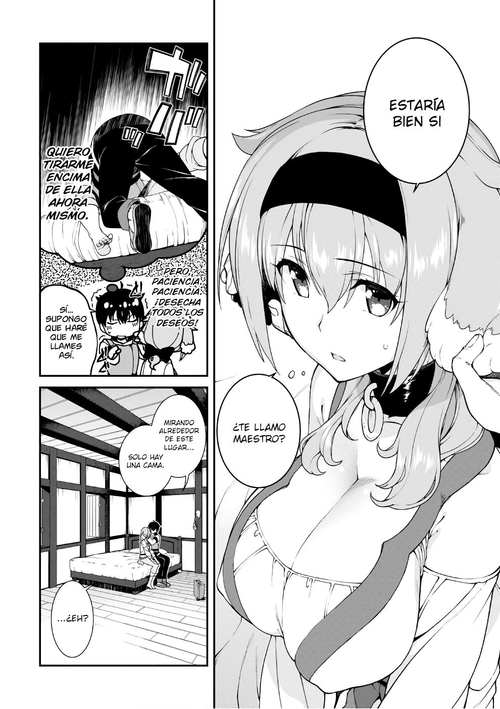 Isekai Meikyuu de Dorei Harem wo Capitulo 6 página 7