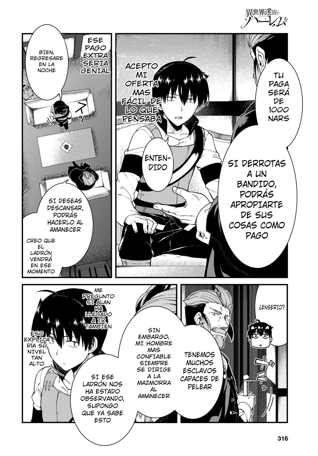 Isekai Meikyuu de Dorei Harem wo Capitulo 9.3 página 5