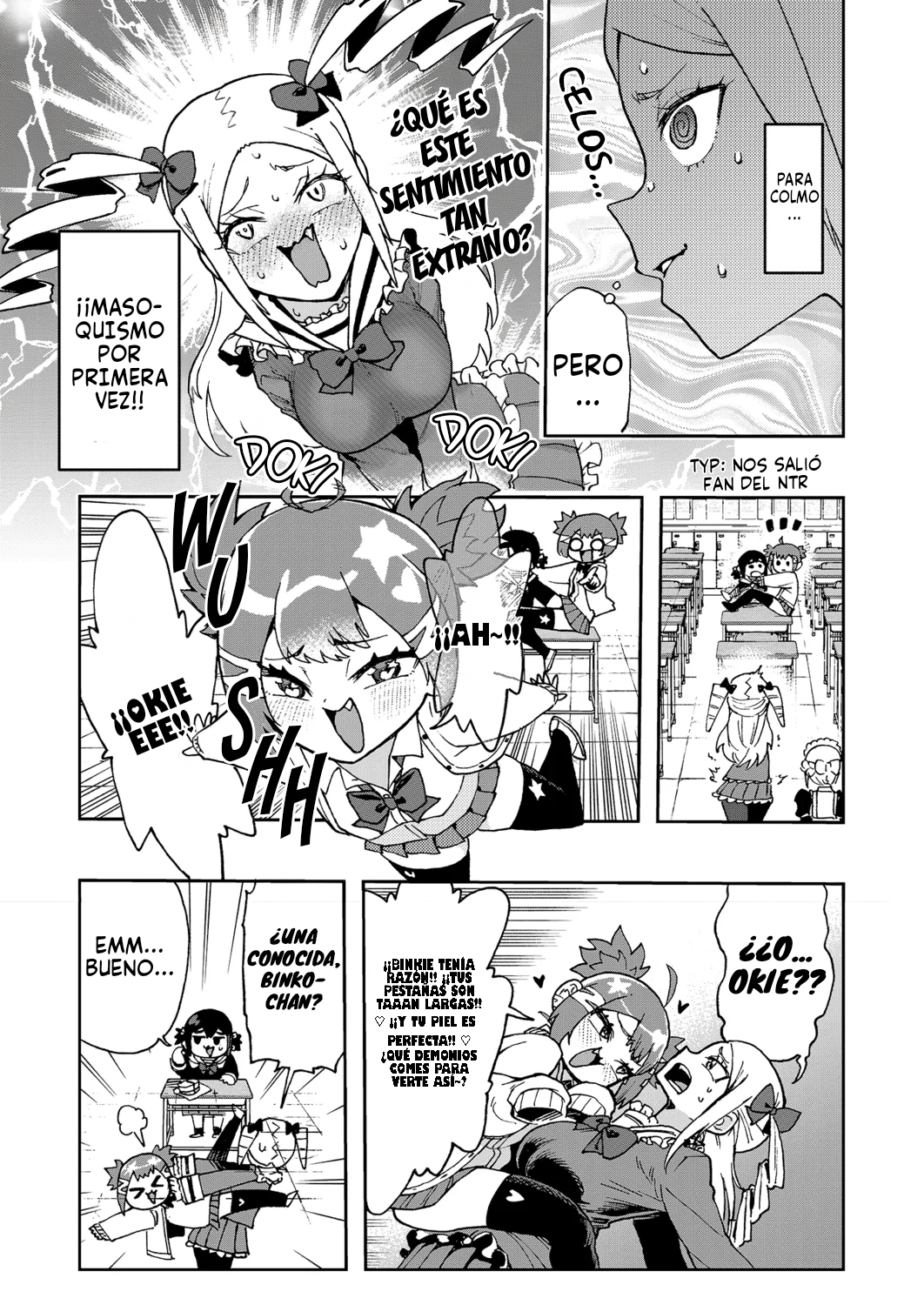 ¡Es mi primera vez! La señorita Okumi se la pasa elogiando a su amiga jodida Capitulo 4 página 6