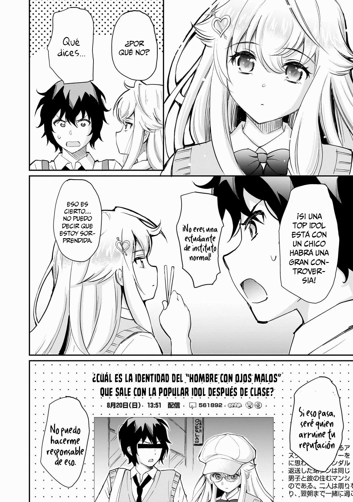 Isshou Hatarkitakunai Ore ga Classmate no Daininki Idol ni Natsukaretara Capitulo 2: La Idol Hambrienta 2 página 23