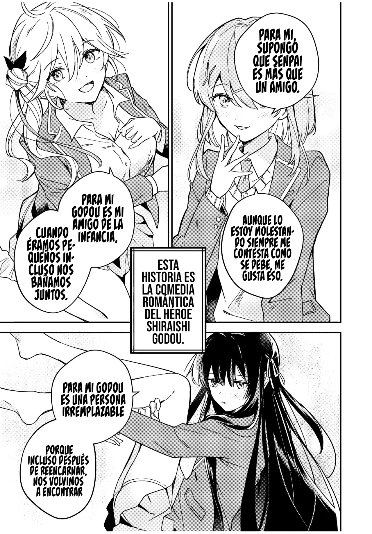 Una comedia romántica de reencarnación de un héroe y una bruja Capitulo 1: Una comedia romántica con una bruja que tiene problemas de comunicación. página 3