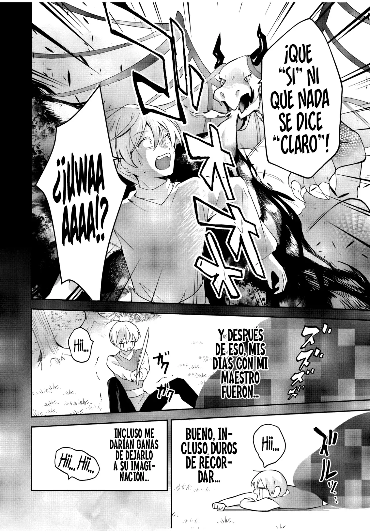 Una comedia romántica de reencarnación de un héroe y una bruja Capitulo 11: La bruja con problemas de comunicación y la nueva reencarnada. página 9