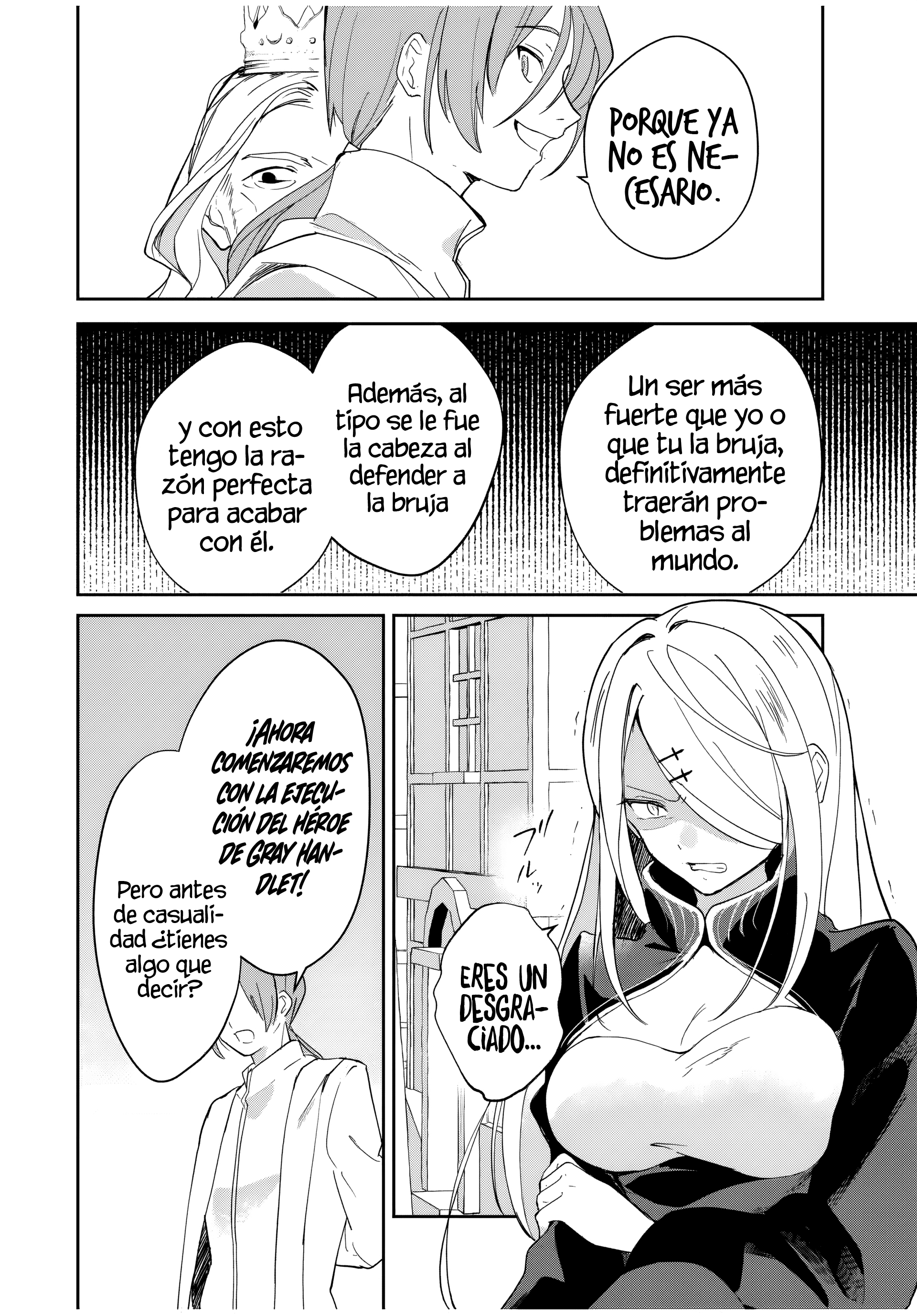Una comedia romántica de reencarnación de un héroe y una bruja Capitulo 6: La bruja introvertida antes de la reencarnación y su recuerdo de muerte página 12