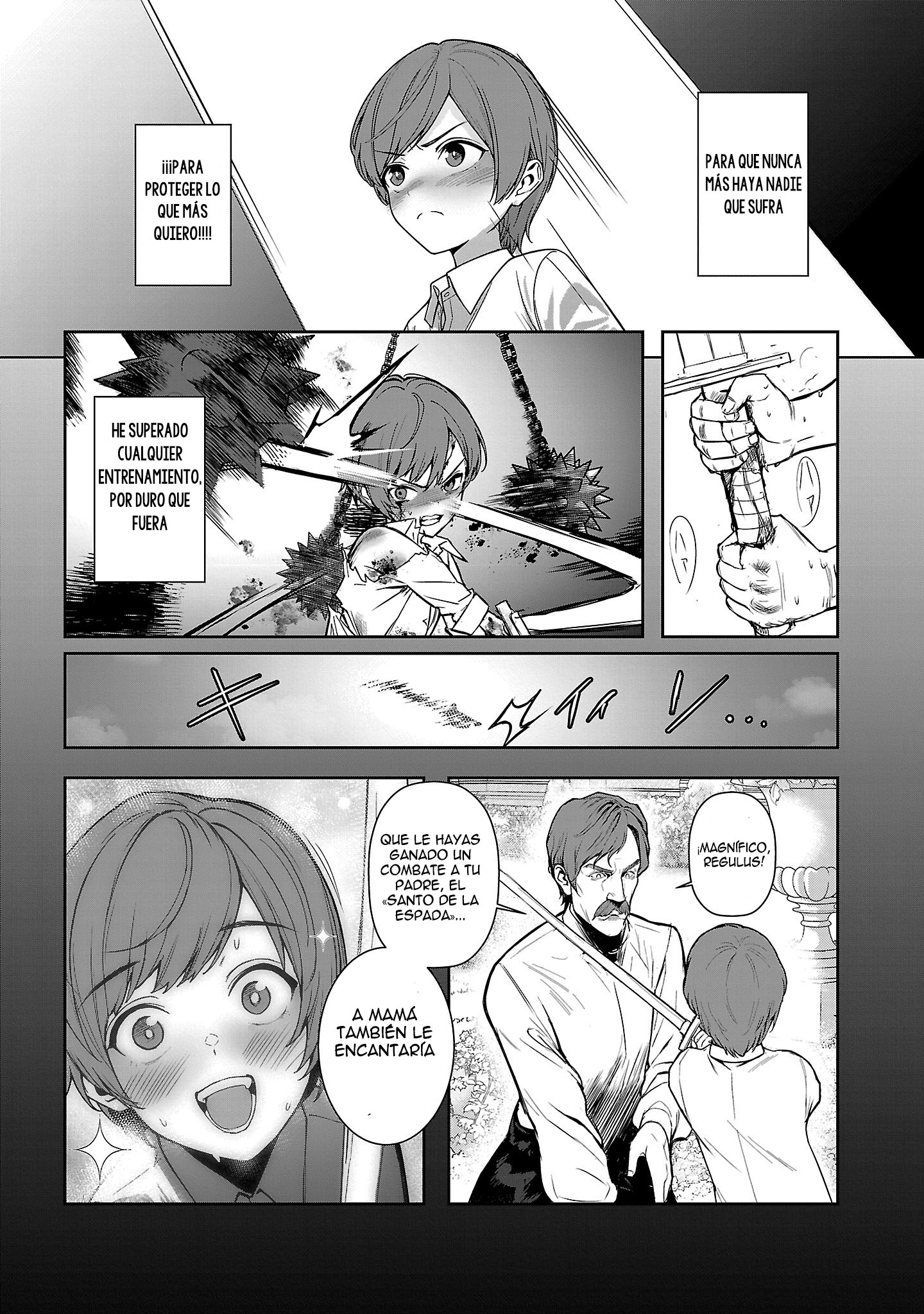 Mi papá es el 【Santo de la Espada】, mi mamá es la 【Diosa de la Espada】, y yo soy el 【Maestro de la espada del Pene】 Capitulo 1.1 página 15