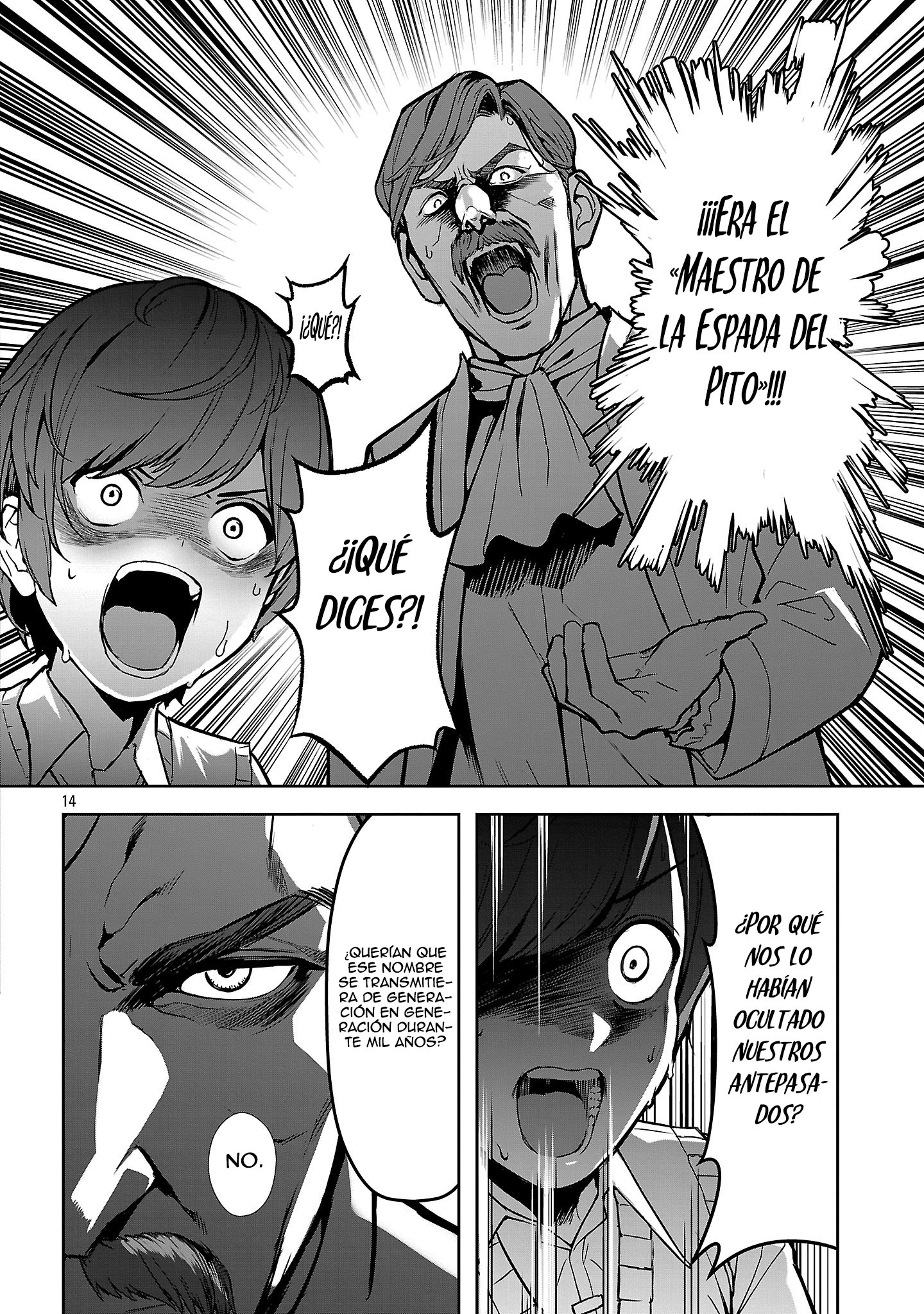 Mi papá es el 【Santo de la Espada】, mi mamá es la 【Diosa de la Espada】, y yo soy el 【Maestro de la espada del Pene】 Capitulo 1.2 página 11