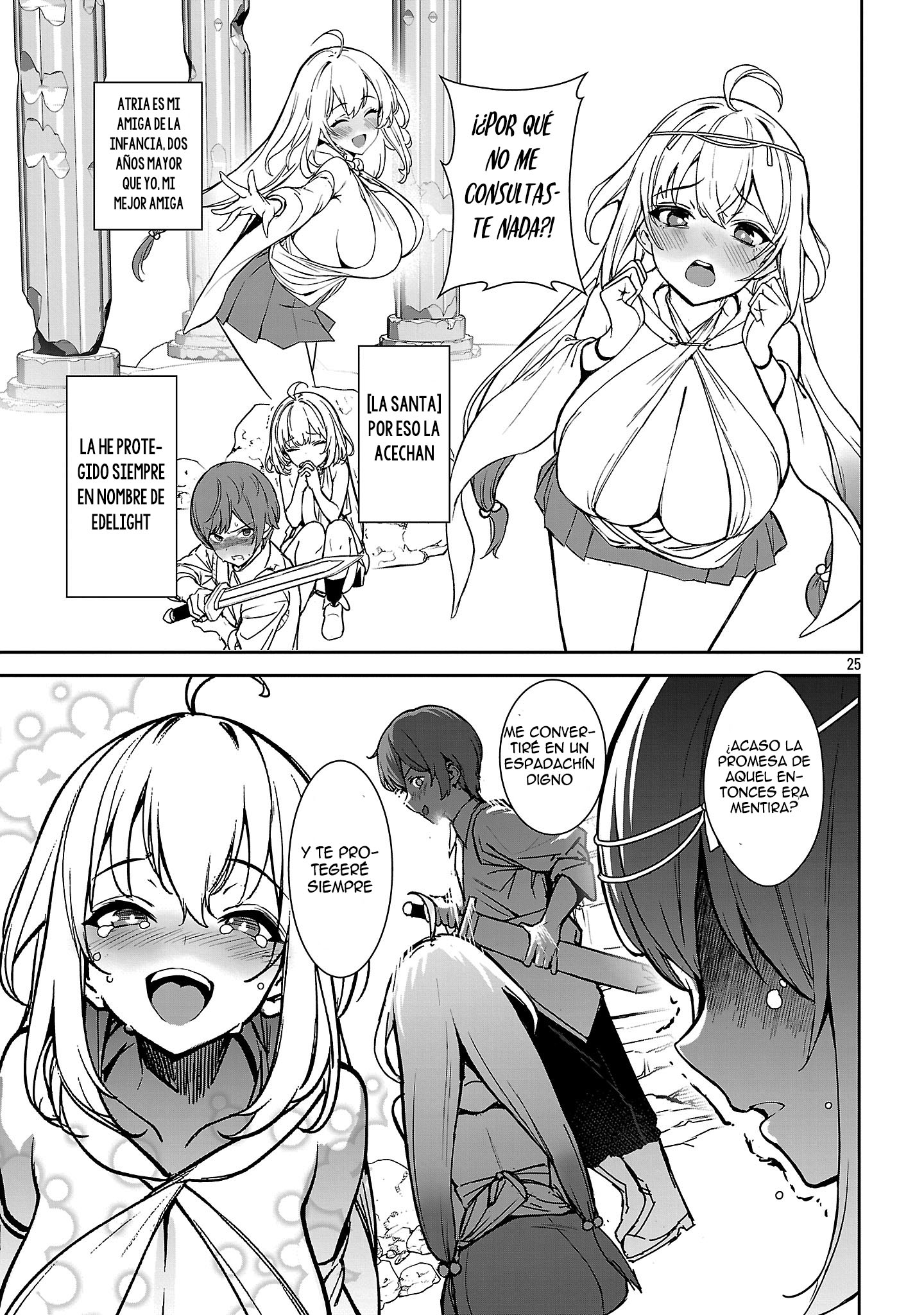 Mi papá es el 【Santo de la Espada】, mi mamá es la 【Diosa de la Espada】, y yo soy el 【Maestro de la espada del Pene】 Capitulo 1.3 página 9