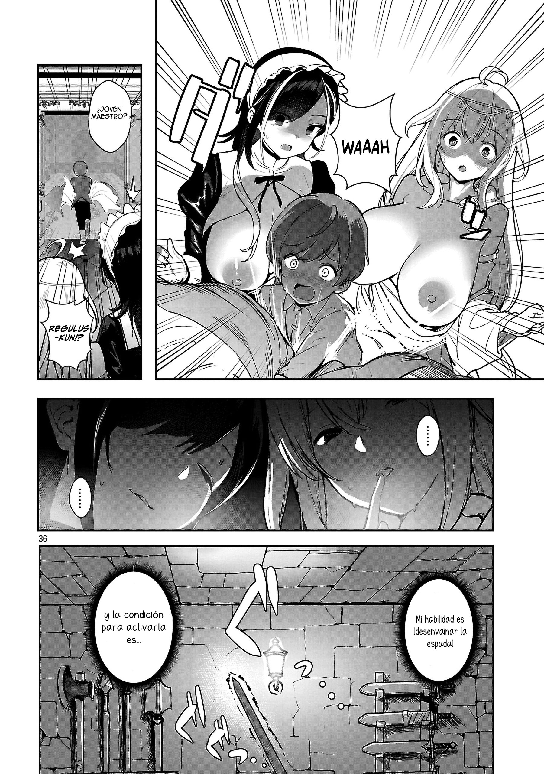 Mi papá es el 【Santo de la Espada】, mi mamá es la 【Diosa de la Espada】, y yo soy el 【Maestro de la espada del Pene】 Capitulo 1.4 página 7