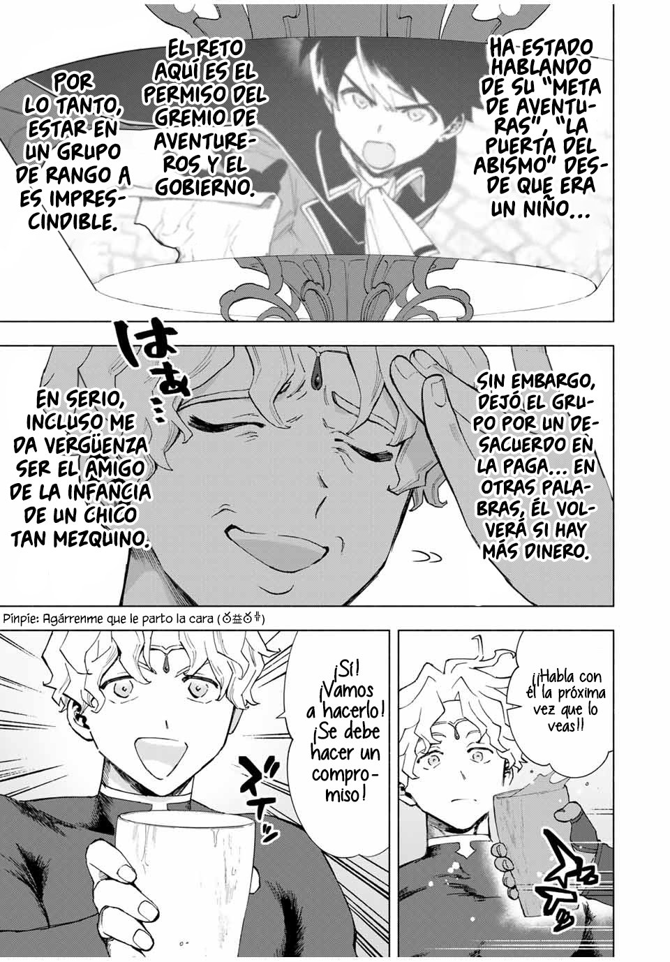 A Rank Party wo Ridatsu Shita Ore wa, Moto Oshiego Tachi to Meikyuu Shinbu wo Mezasu Capitulo 17: La union de Simon y Yoke, un rango A página 5