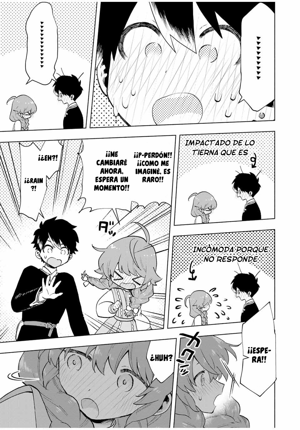 A Rank Party wo Ridatsu Shita Ore wa, Moto Oshiego Tachi to Meikyuu Shinbu wo Mezasu Capitulo 20: Solo los dos. El primer momento con Rain página 13