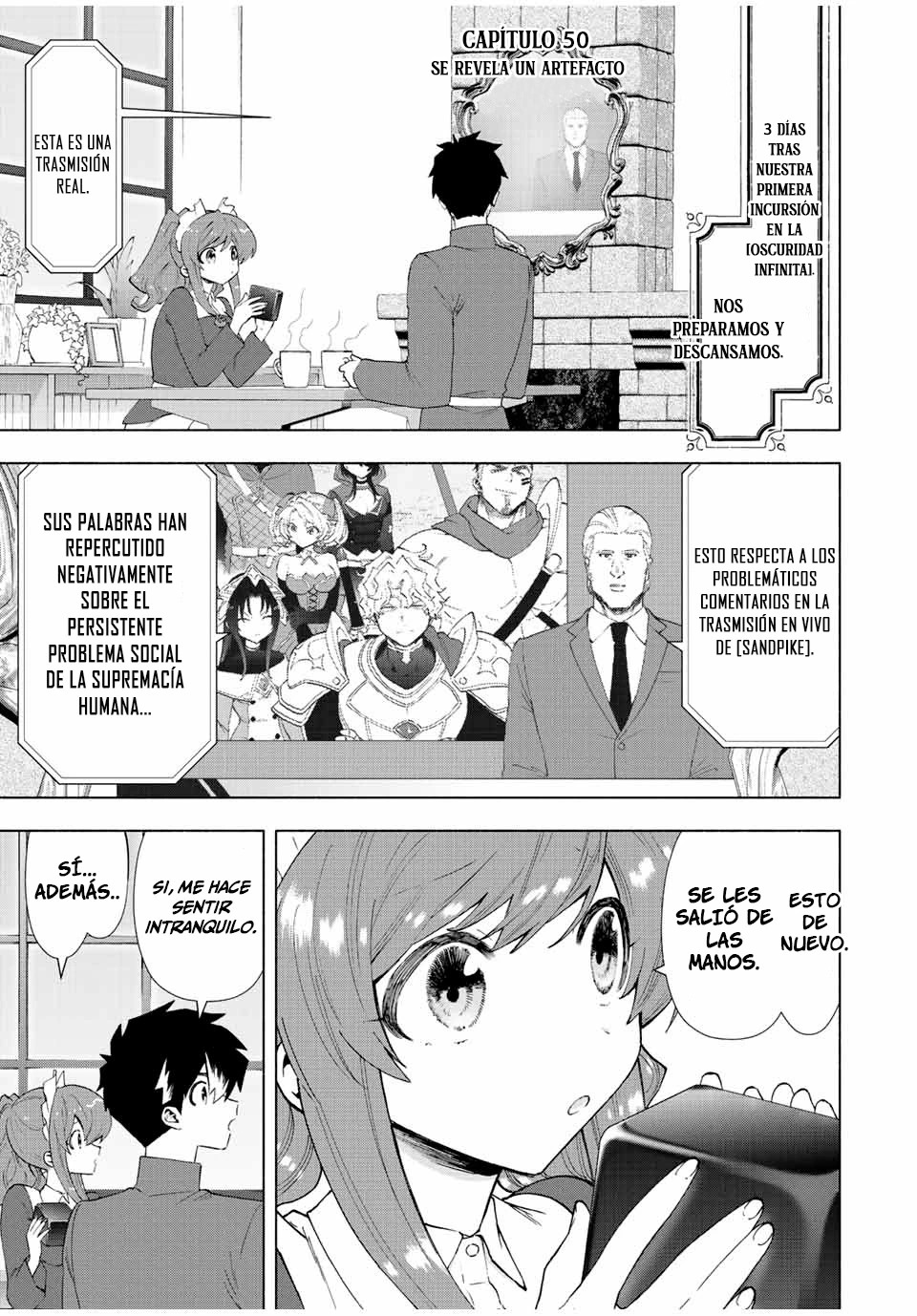 A Rank Party wo Ridatsu Shita Ore wa, Moto Oshiego Tachi to Meikyuu Shinbu wo Mezasu Capitulo 50 página 3