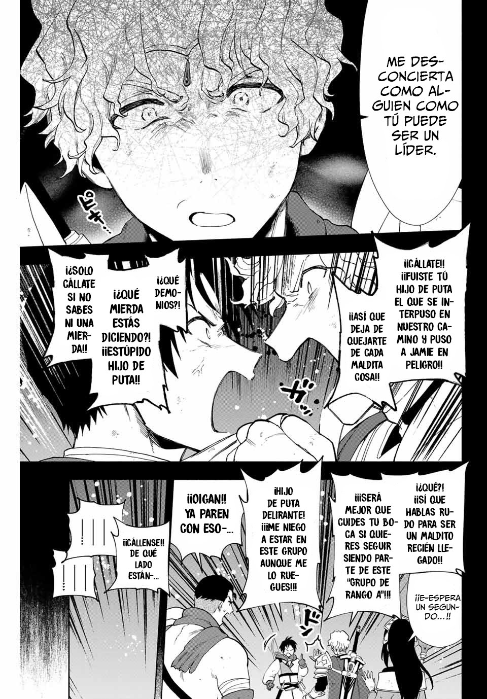 A Rank Party wo Ridatsu Shita Ore wa, Moto Oshiego Tachi to Meikyuu Shinbu wo Mezasu Capitulo 7: Ex-grupo "Thunder Pike", después de la salida de Yoke página 10