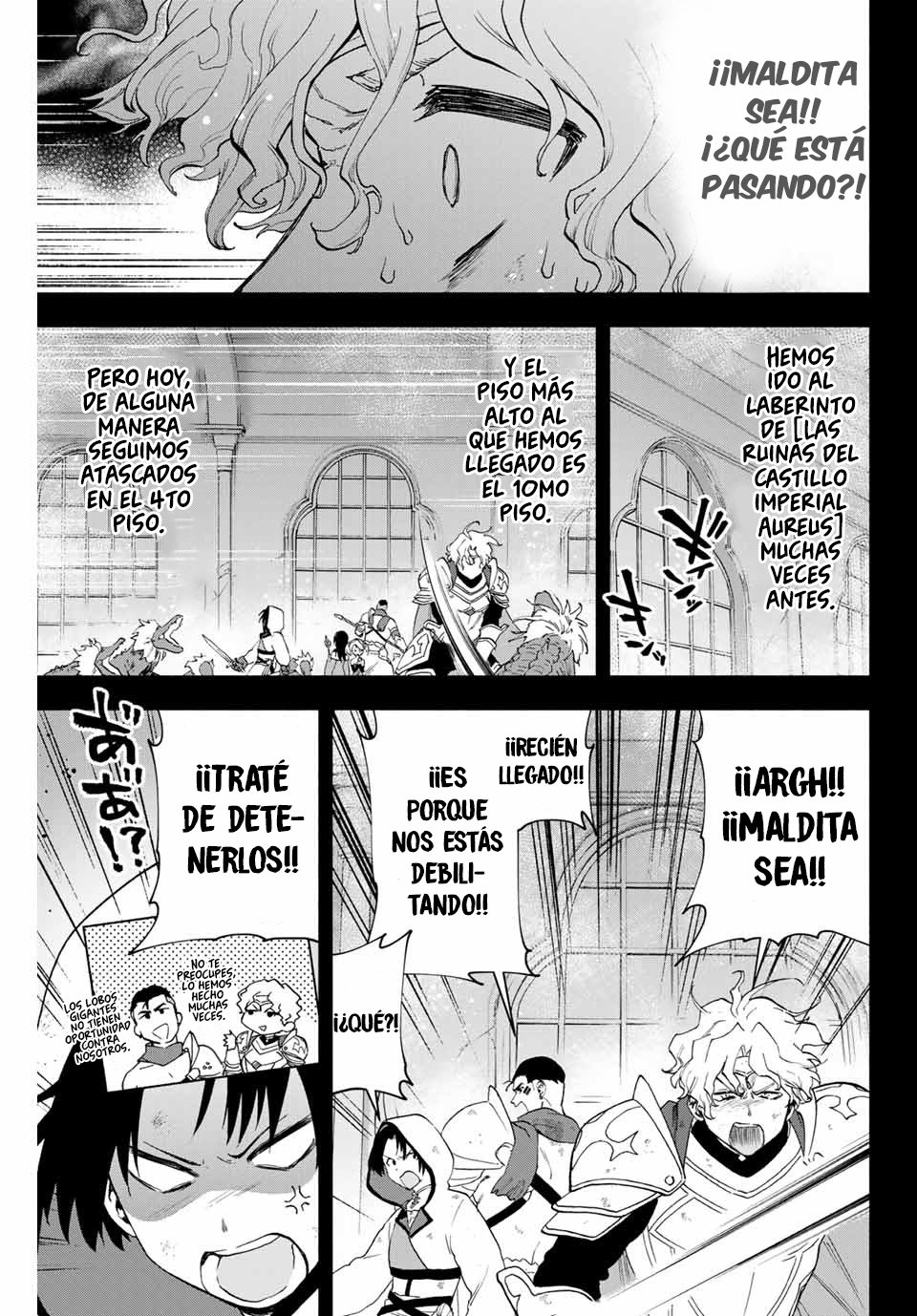 A Rank Party wo Ridatsu Shita Ore wa, Moto Oshiego Tachi to Meikyuu Shinbu wo Mezasu Capitulo 7: Ex-grupo "Thunder Pike", después de la salida de Yoke página 4