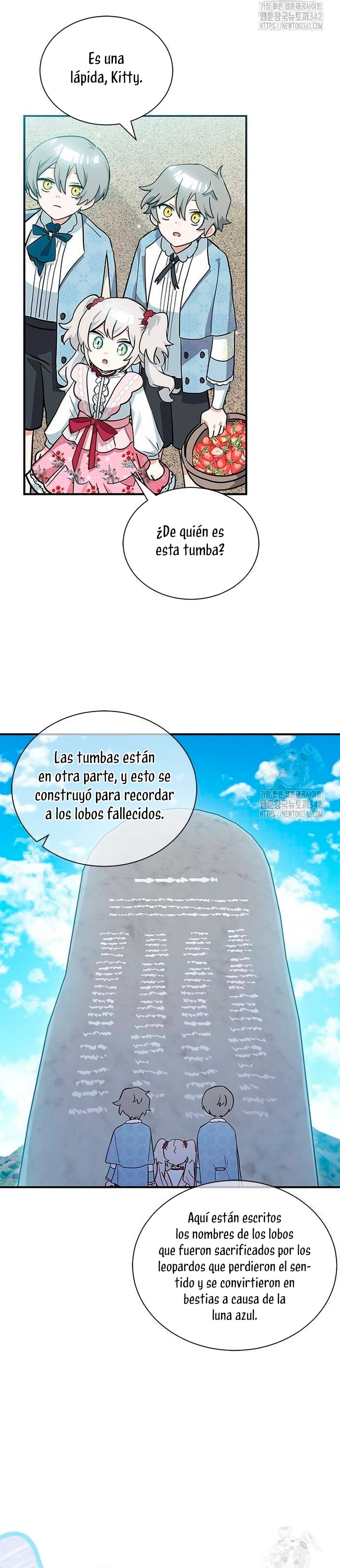 Es un gato, ¿pero fue adoptada por una familia de lobos? Capitulo 11 página 14