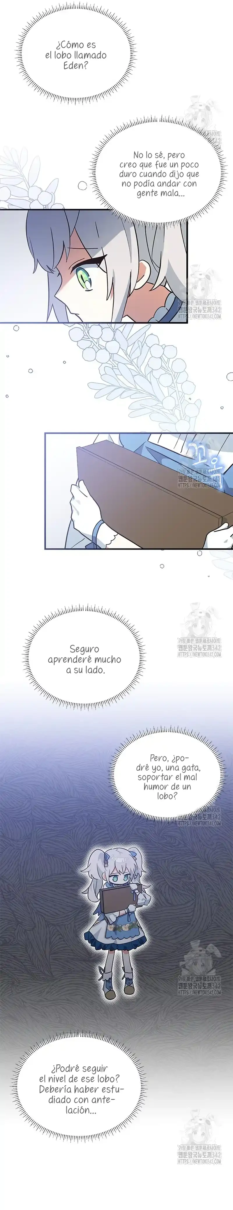 Es un gato, ¿pero fue adoptada por una familia de lobos? Capitulo 16 página 19
