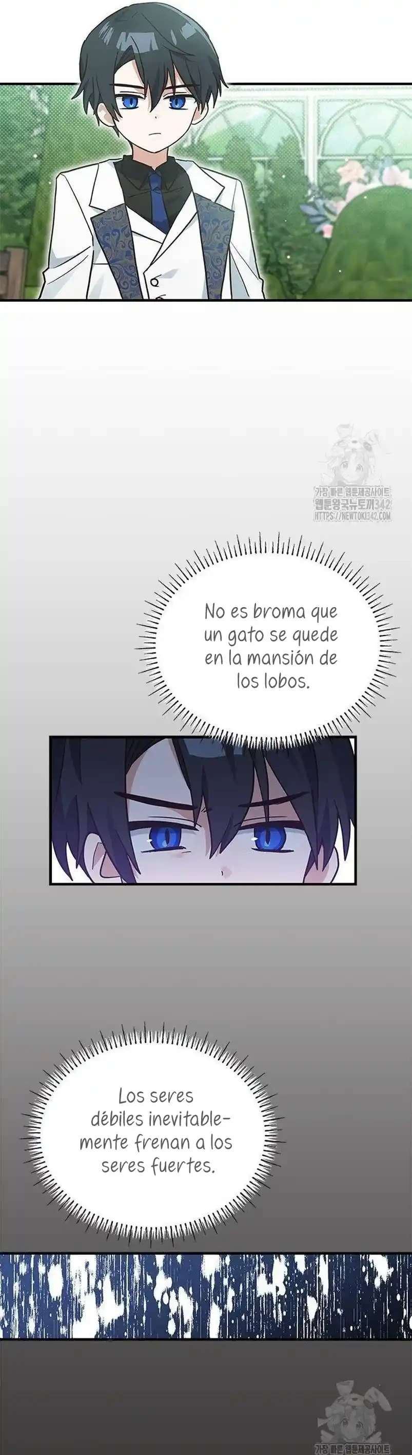 Es un gato, ¿pero fue adoptada por una familia de lobos? Capitulo 17 página 23