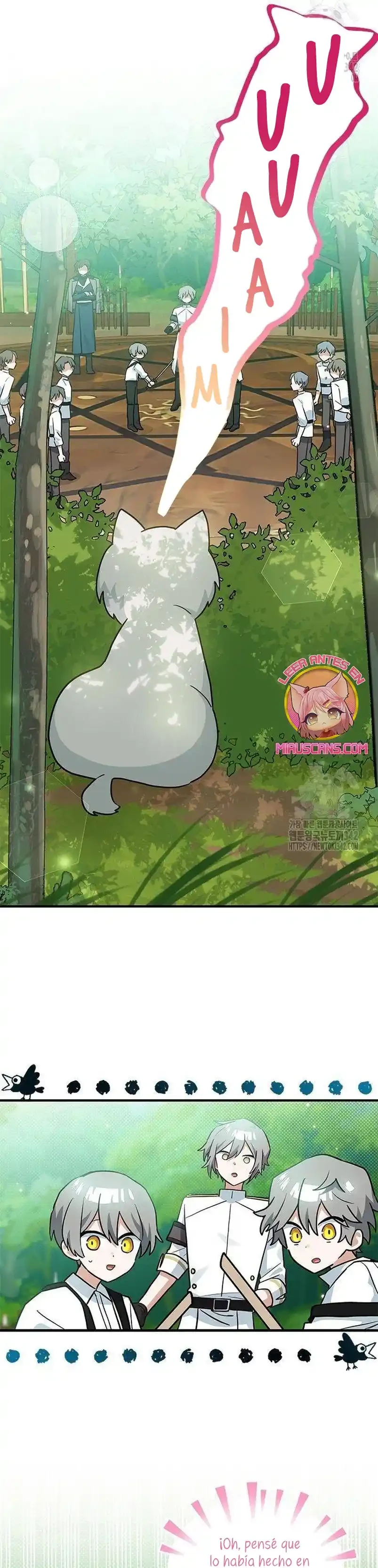 Es un gato, ¿pero fue adoptada por una familia de lobos? Capitulo 19 página 28