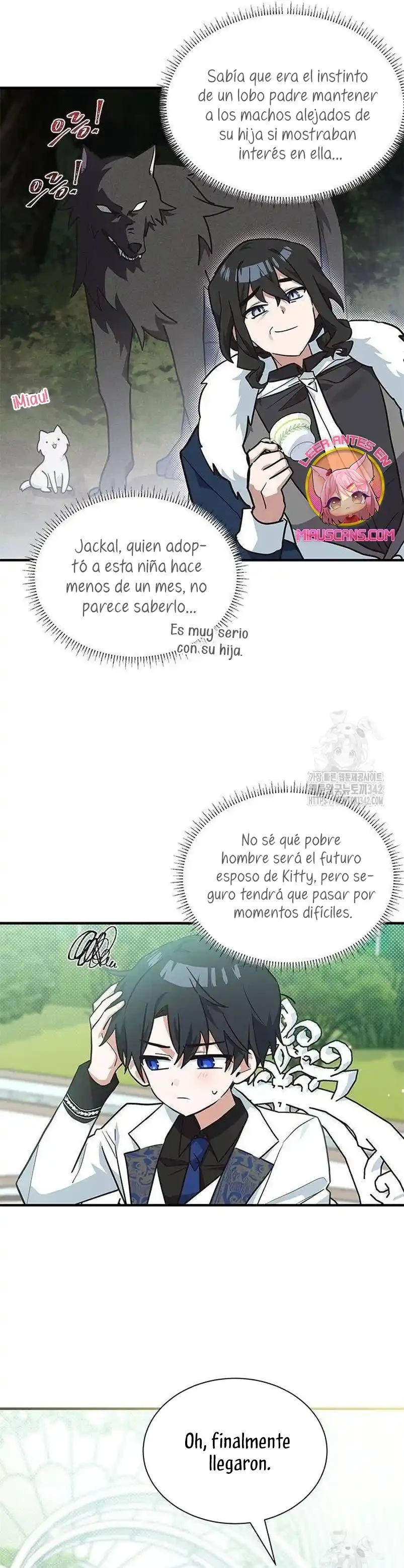 Es un gato, ¿pero fue adoptada por una familia de lobos? Capitulo 19 página 7