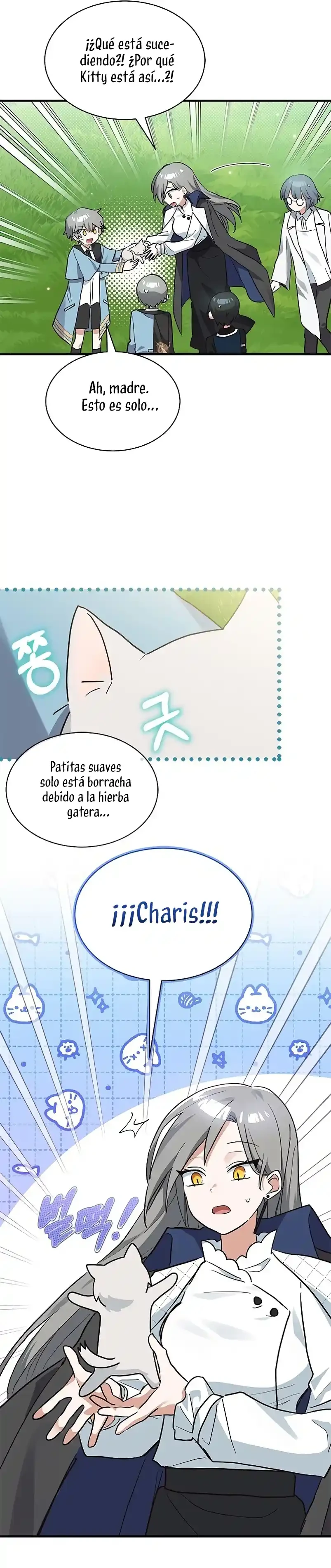Es un gato, ¿pero fue adoptada por una familia de lobos? Capitulo 24 página 30